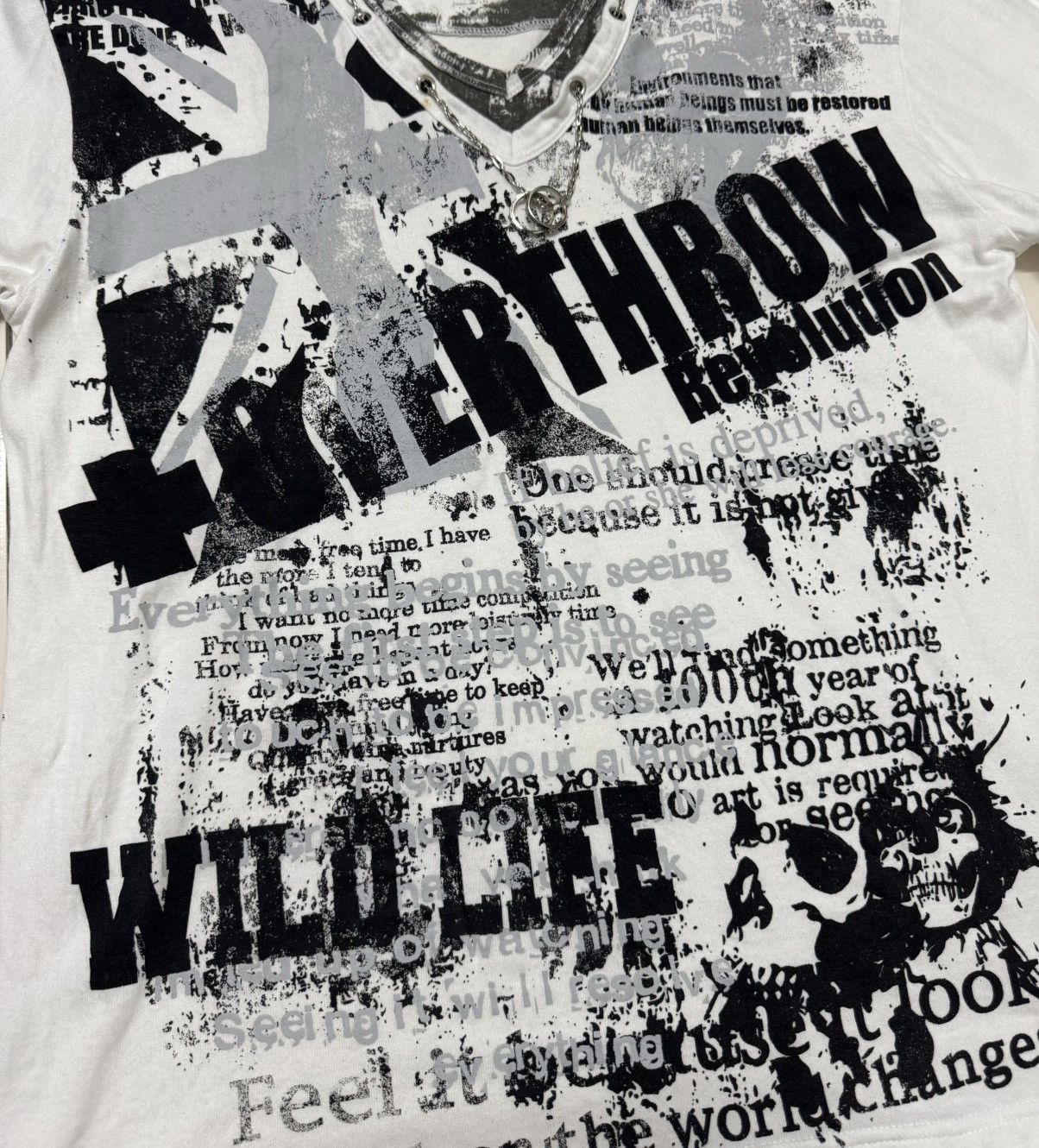 Japanese Brand Punk Design by WILD LIFE Long Sleeve Shirt Size US M / EU 48-50 / 2 - 6 Thumbnail