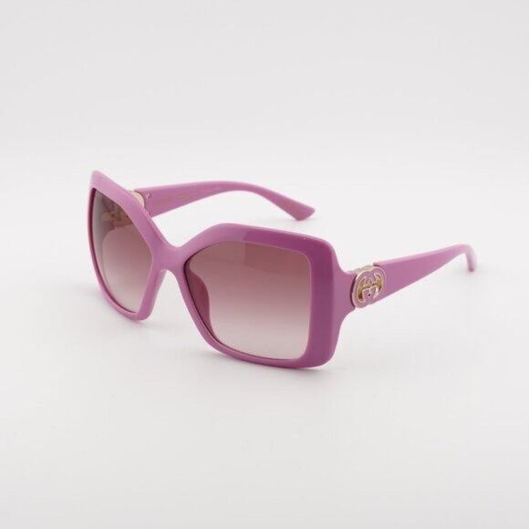 Gucci Gucci GG2015S 005 Sunglasses Pink Square Frame Size ONE SIZE - 8 Thumbnail