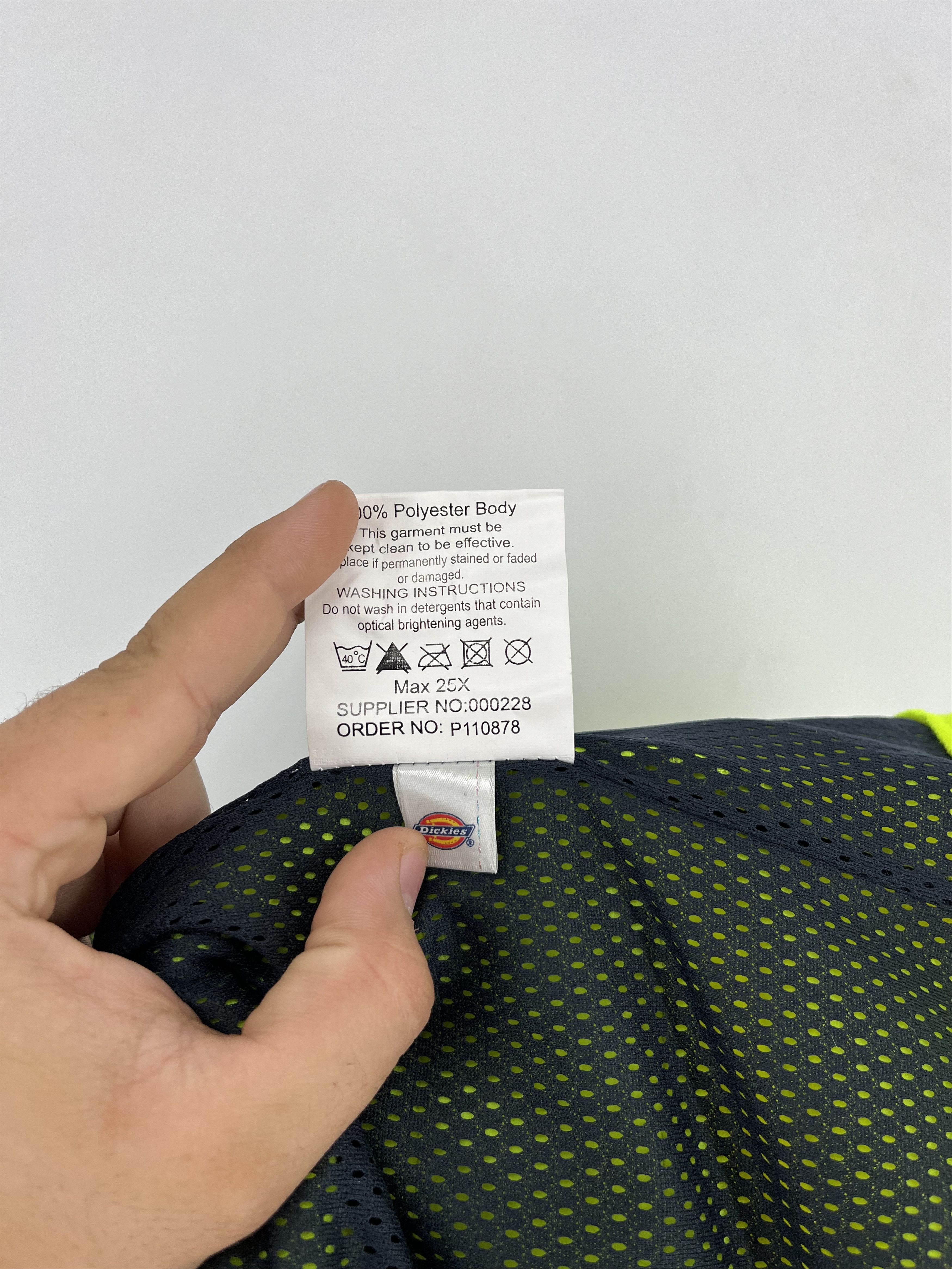 Dickies × Vintage Vintage Dickies Fleece Jacket High Visibility Yellow Workwea Size US XL / EU 56 / 4 - 9 Thumbnail