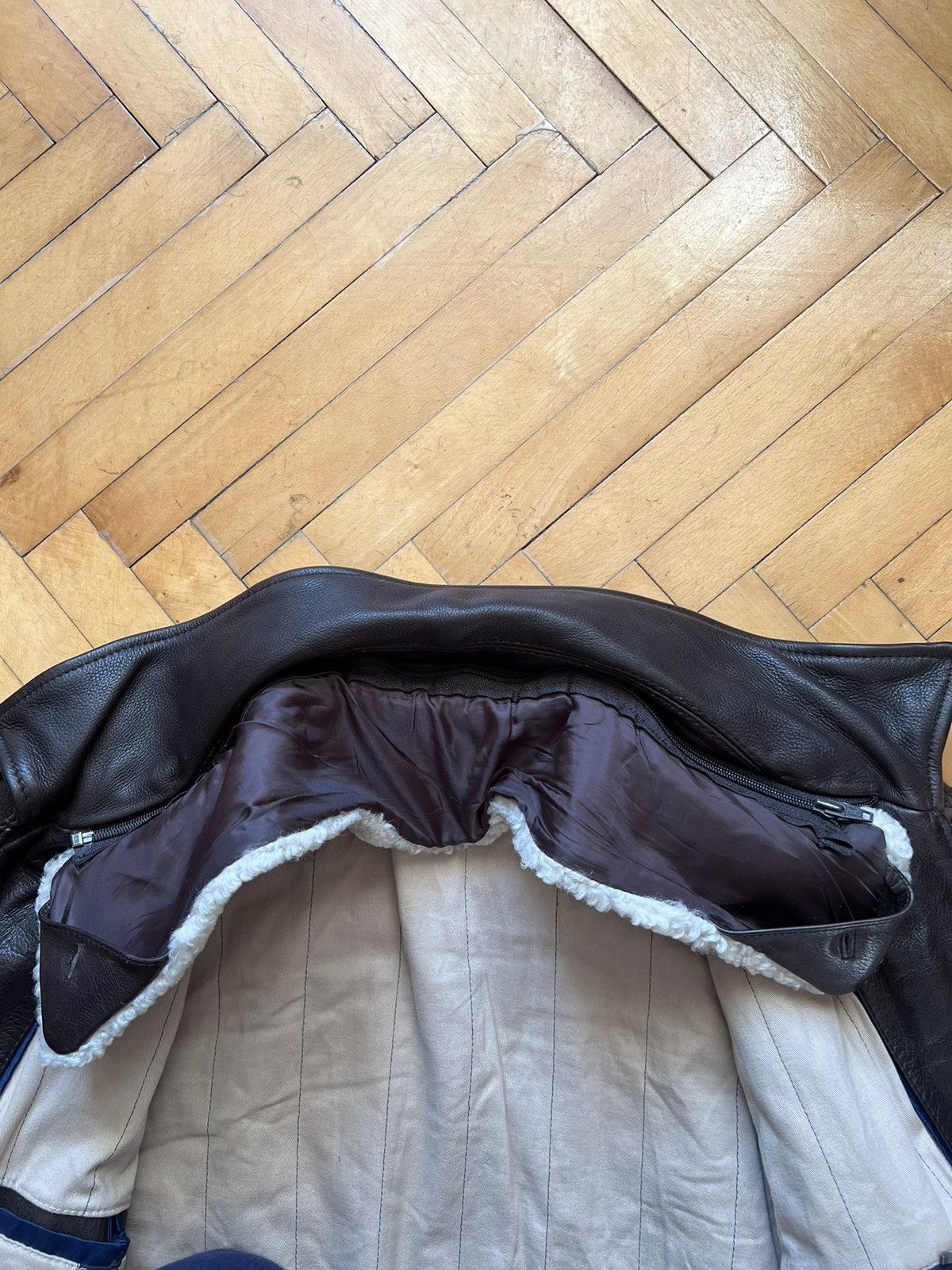 Vintage Vintage Leather Flight Pilot Bomber Jacket Avirex style Size US XL / EU 56 / 4 - 7 Thumbnail