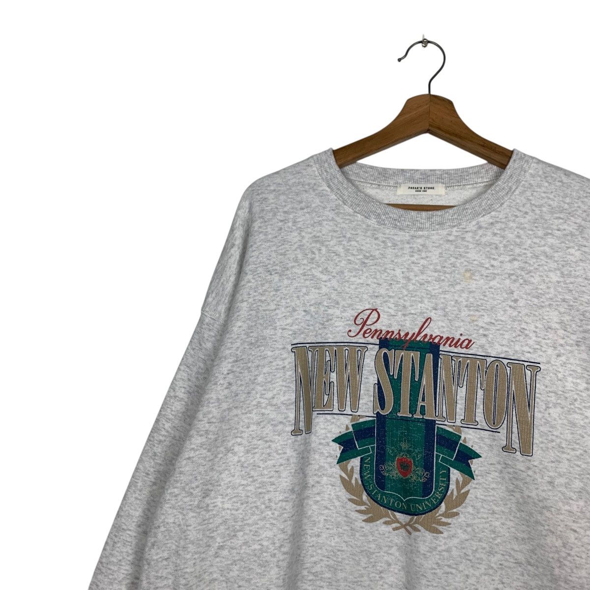 Japanese Brand NEW STANTON UNIVERSITY Crewneck Sweatshirt #2844-C128 Size US L / EU 52-54 / 3 - 6 Thumbnail