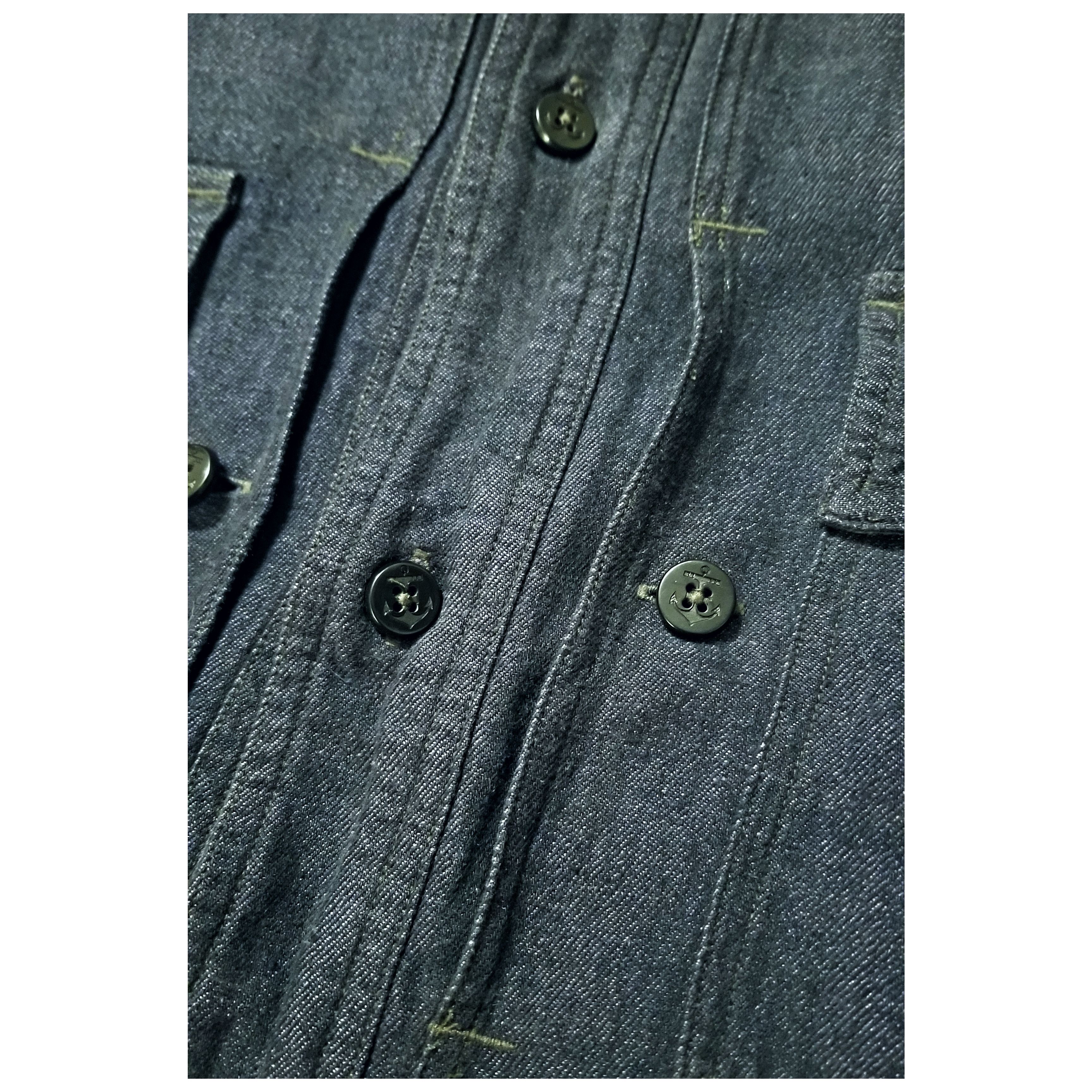 RRL Ralph Lauren DOUBLE RL RALPH LAUREN RRL INDIGO DYED LINEN JACKET- MED Size US M / EU 48-50 / 2 - 8 Thumbnail