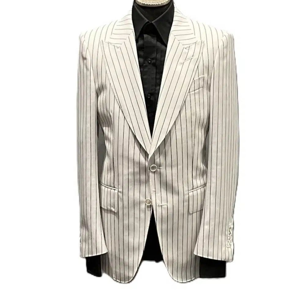 Tom Ford o1loc1c0326 JHPP01 Jacket in White Size US M / EU 48-50 / 2 - 1 Thumbnail