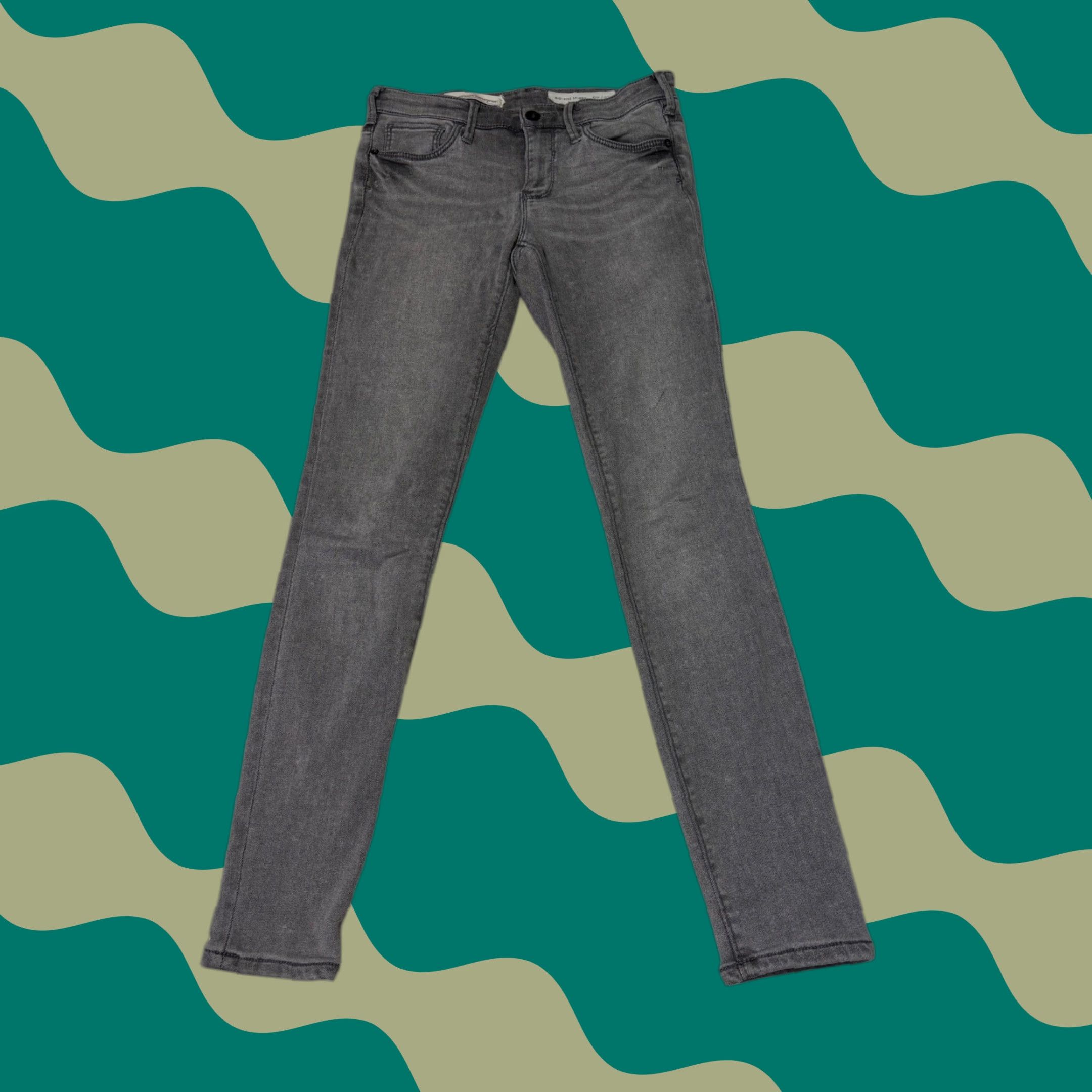 Vintage VINTAGE Pilcro And The Letterpress Mid Rise Skinny Jeans Women's 28X28 Grey Wash Denim Size 28" / US 6 / IT 42 - 1 Thumbnail