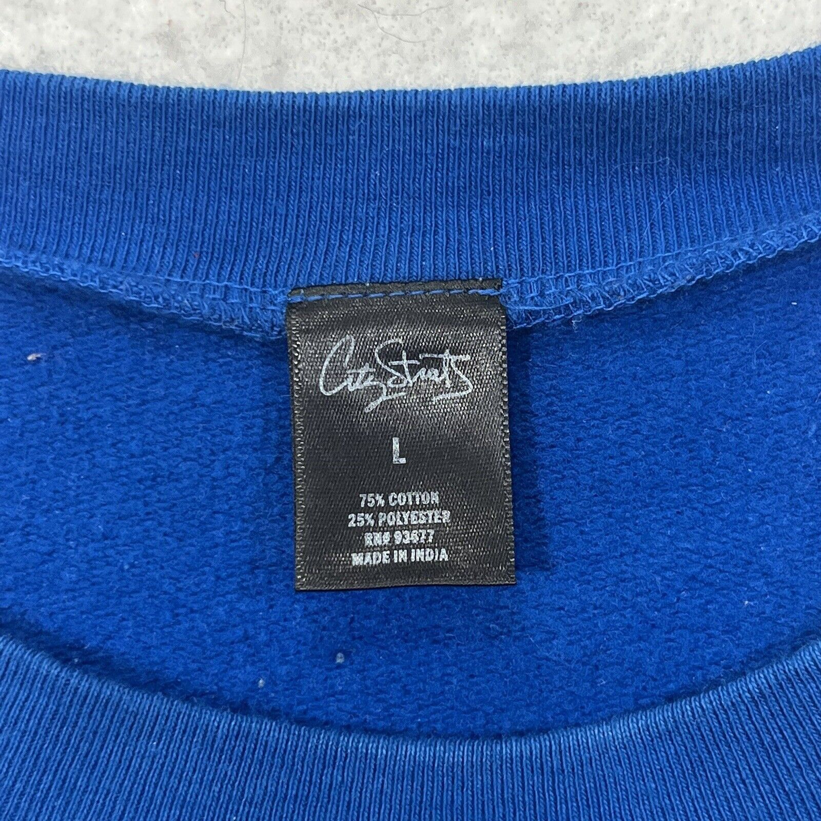 City Streets City Streets Crewneck Pullover Fleece Lined Sweatshirt Blue Size US L / EU 52-54 / 3 - 3 Thumbnail