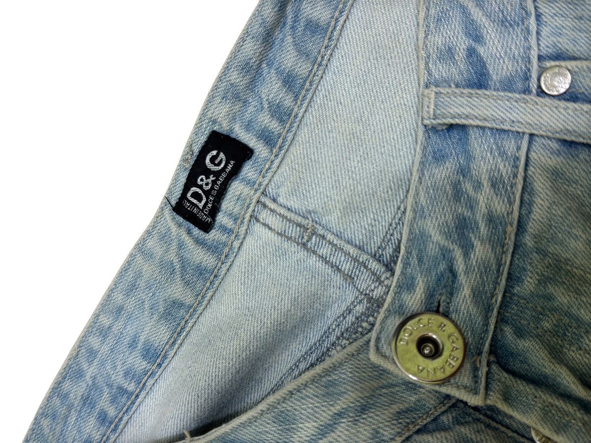 Dolce & Gabbana Dolce & Gabbana Zigzag Sun Faded Jeans Rare Swarovski Style Size US 34 / EU 50 - 9 Thumbnail