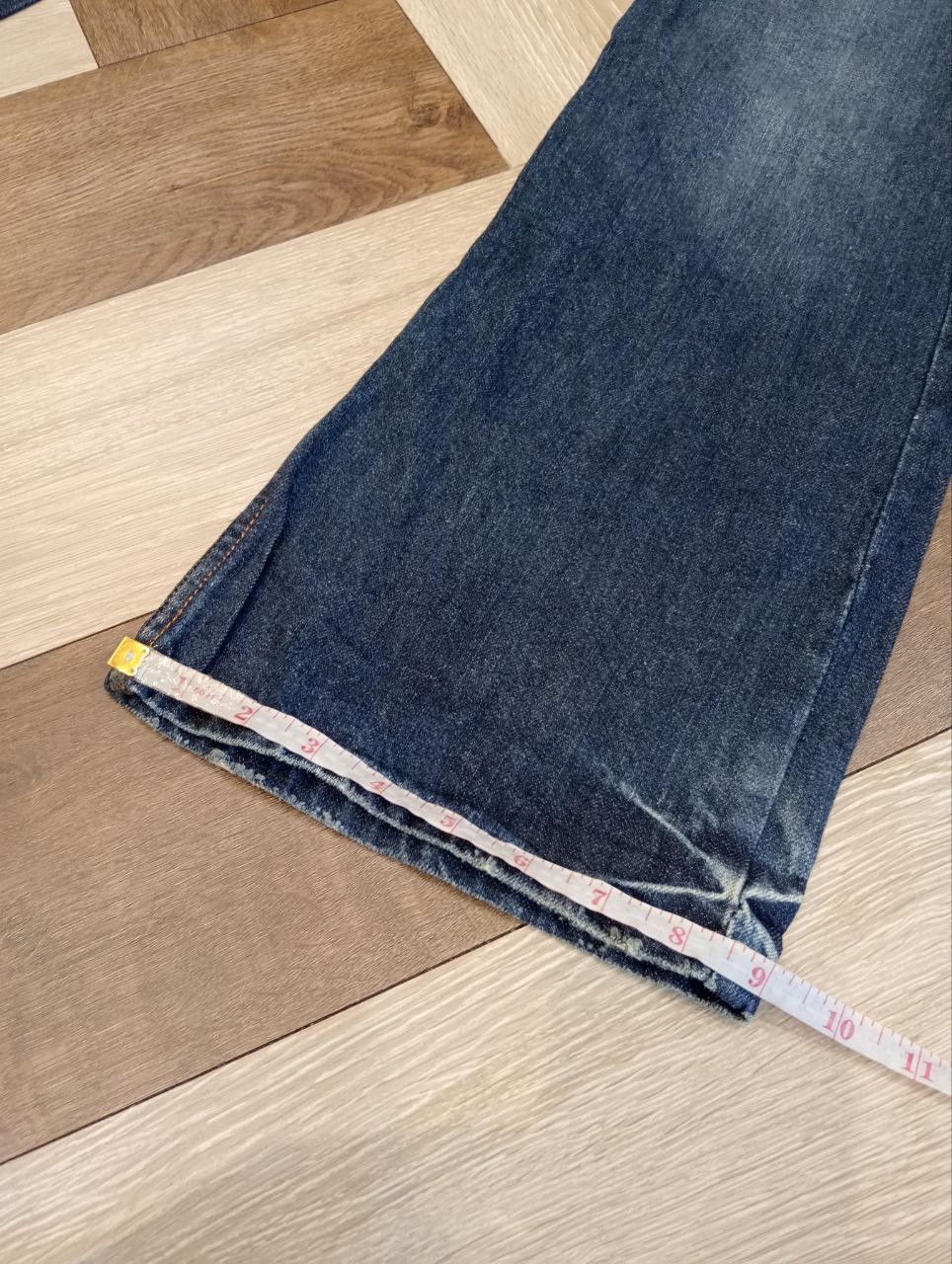 If Six Was Nine JAPANESE NYLAUS DOUBLE WAIST FLARED JEANS Size US 31 - 14 Thumbnail