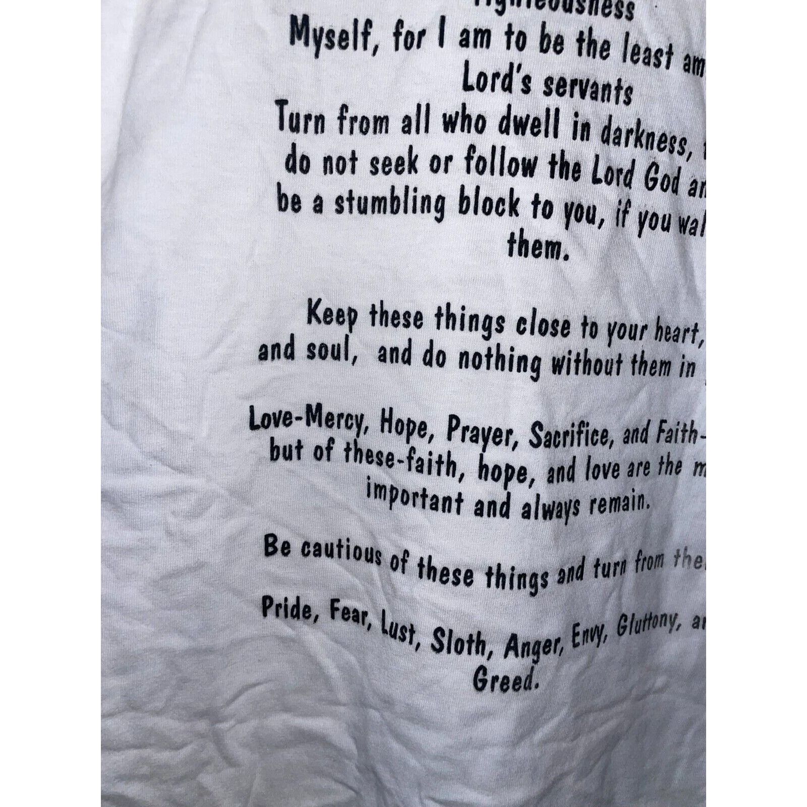Anvil Vintage Religous Shirt Sleeveless Tank Lord God 90s L Size US L / EU 52-54 / 3 - 4 Thumbnail