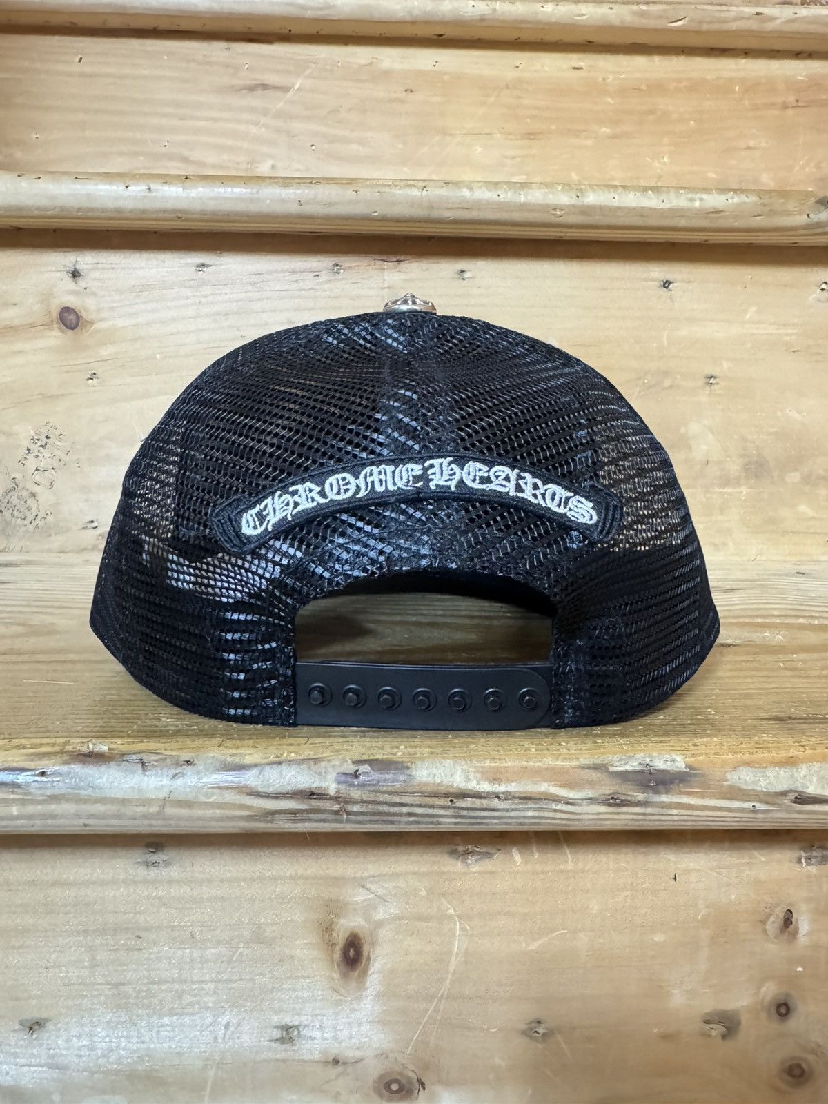 Chrome Hearts Chrome Hearts Cemetery Trucker Black with Pony Hair - OS Size ONE SIZE - 4 Thumbnail
