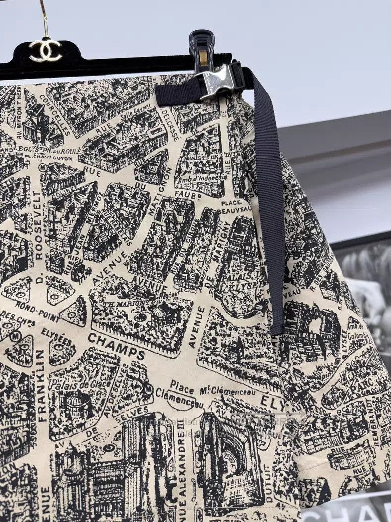 Dior Dior Paris map printed high-waisted skirt pants Size 26" / US 2 / IT 38 - 2 Thumbnail