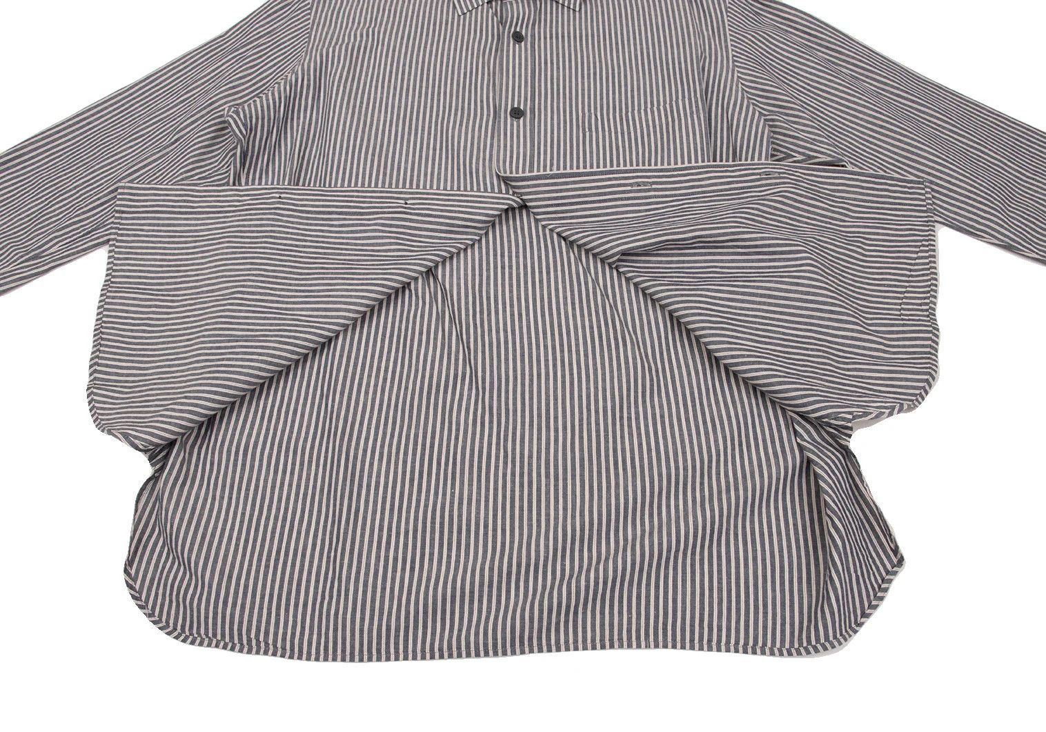 Yohji Yamamoto Yohji Yamamoto Cotton Linen Stripe Shirt Size US M / EU 48-50 / 2 - 14 Thumbnail