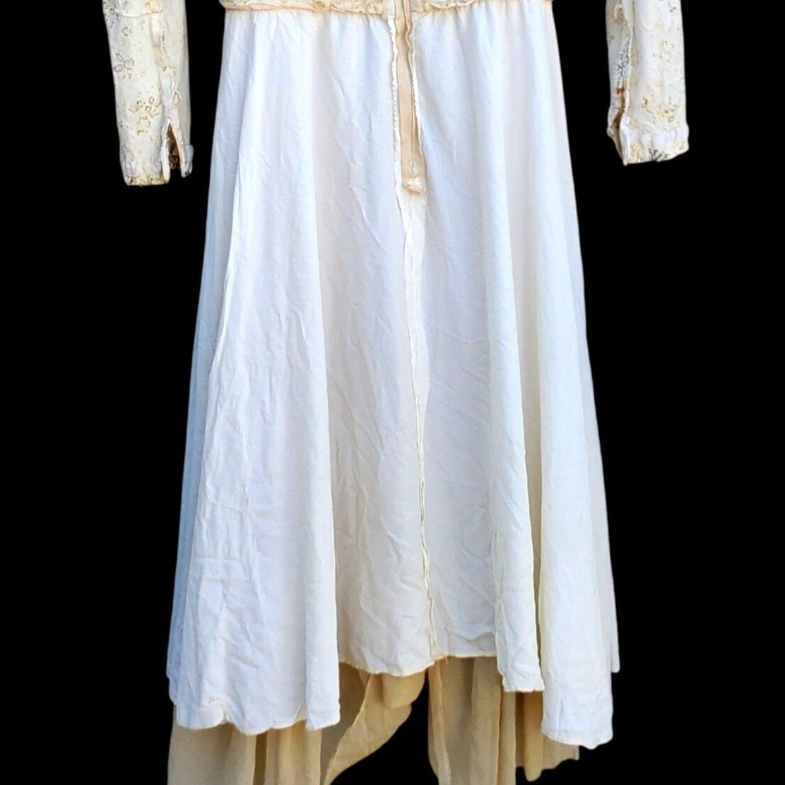 Saks Fifth Avenue Distressed 1950s Vintage Saks Fifth Avenue Silk Chiffon Even Size S / US 4 / IT 40 - 8 Thumbnail