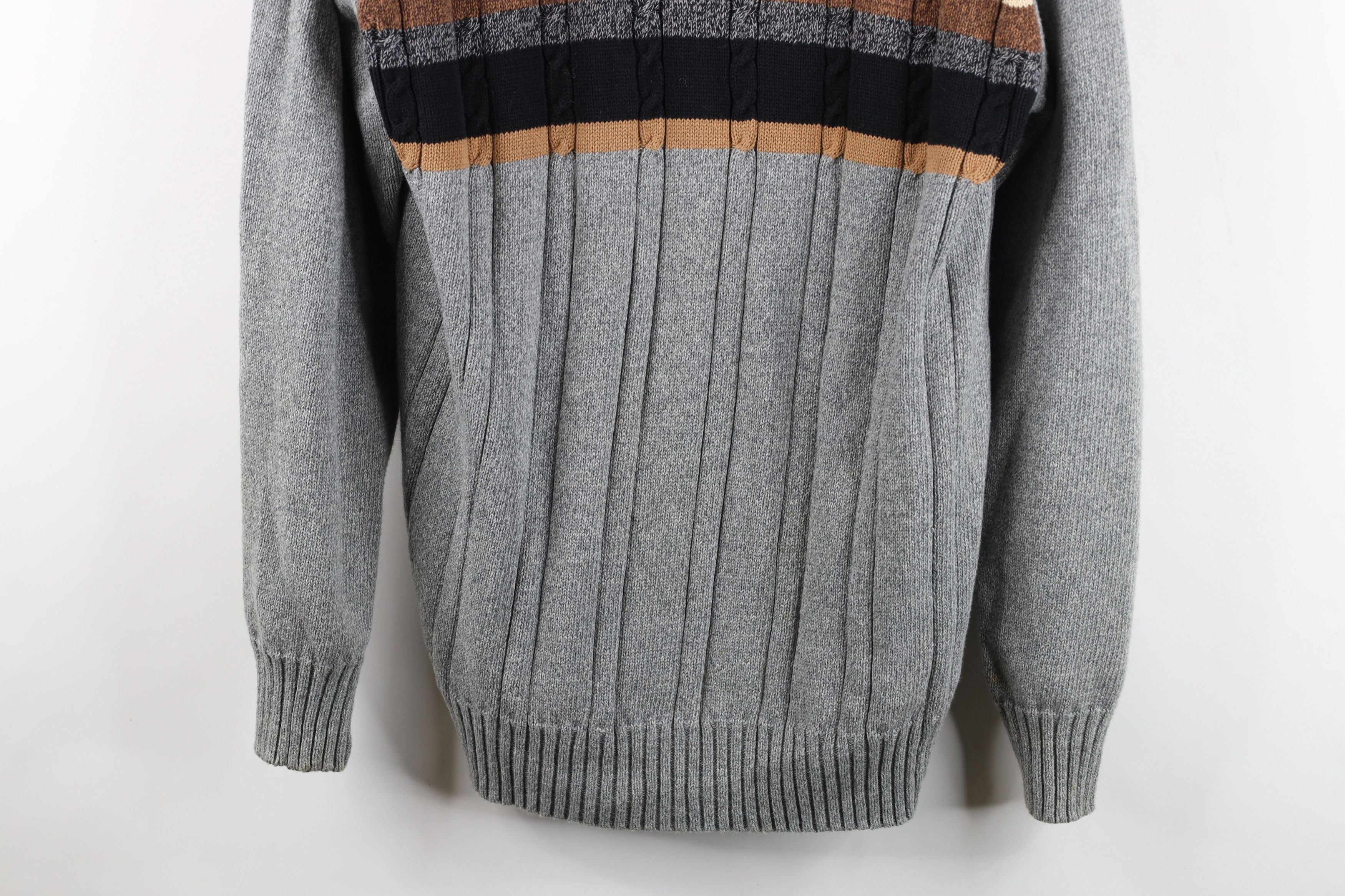 Vintage Vintage 90s Streetwear Block Cotton Ribbed Knit Sweater Size US XL / EU 56 / 4 - 3 Thumbnail