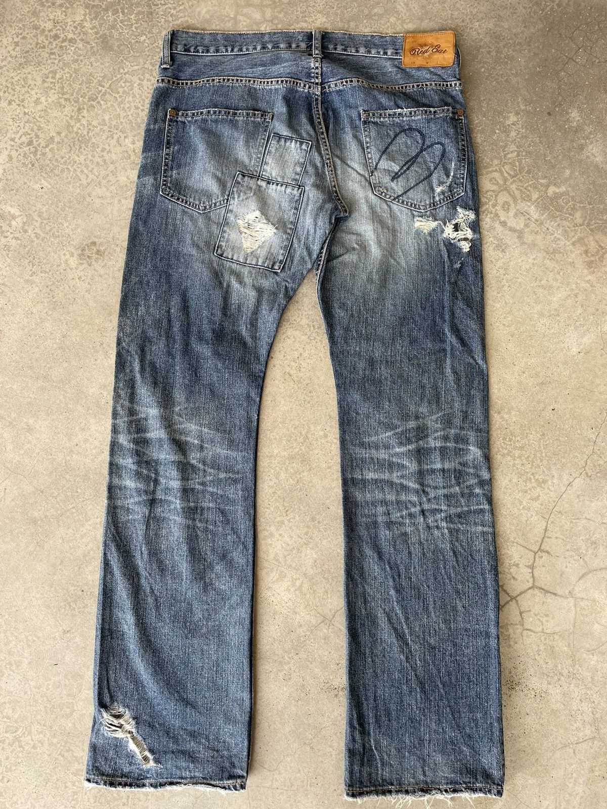 Jean Paul Smith Red Ear Denim Jeans Size US 34 / EU 50 - 3 Thumbnail