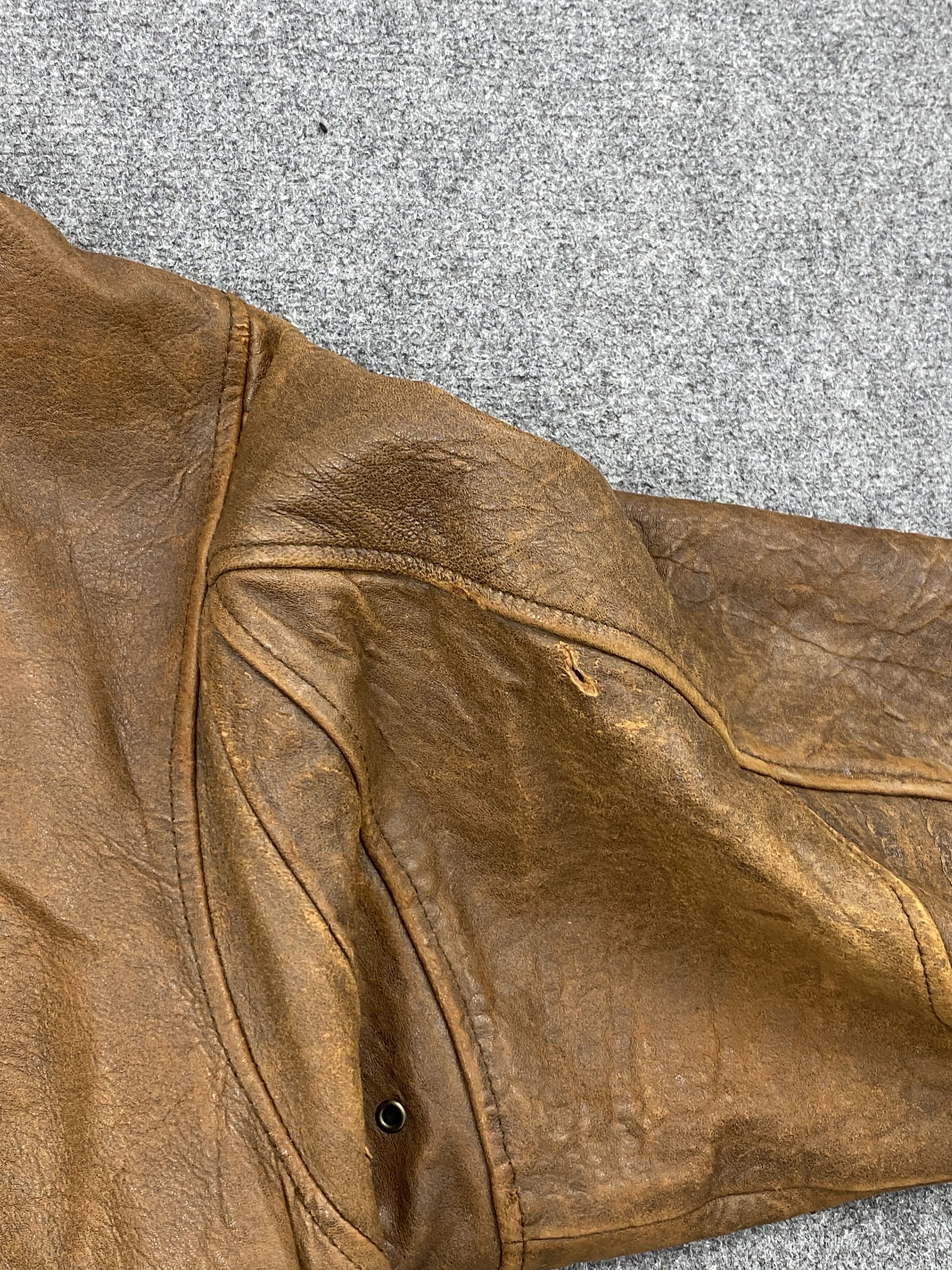 Japanese Brand Vintage Durante Sherpa Collar Leather Jacket MJ0079Z Size US L / EU 52-54 / 3 - 15 Thumbnail