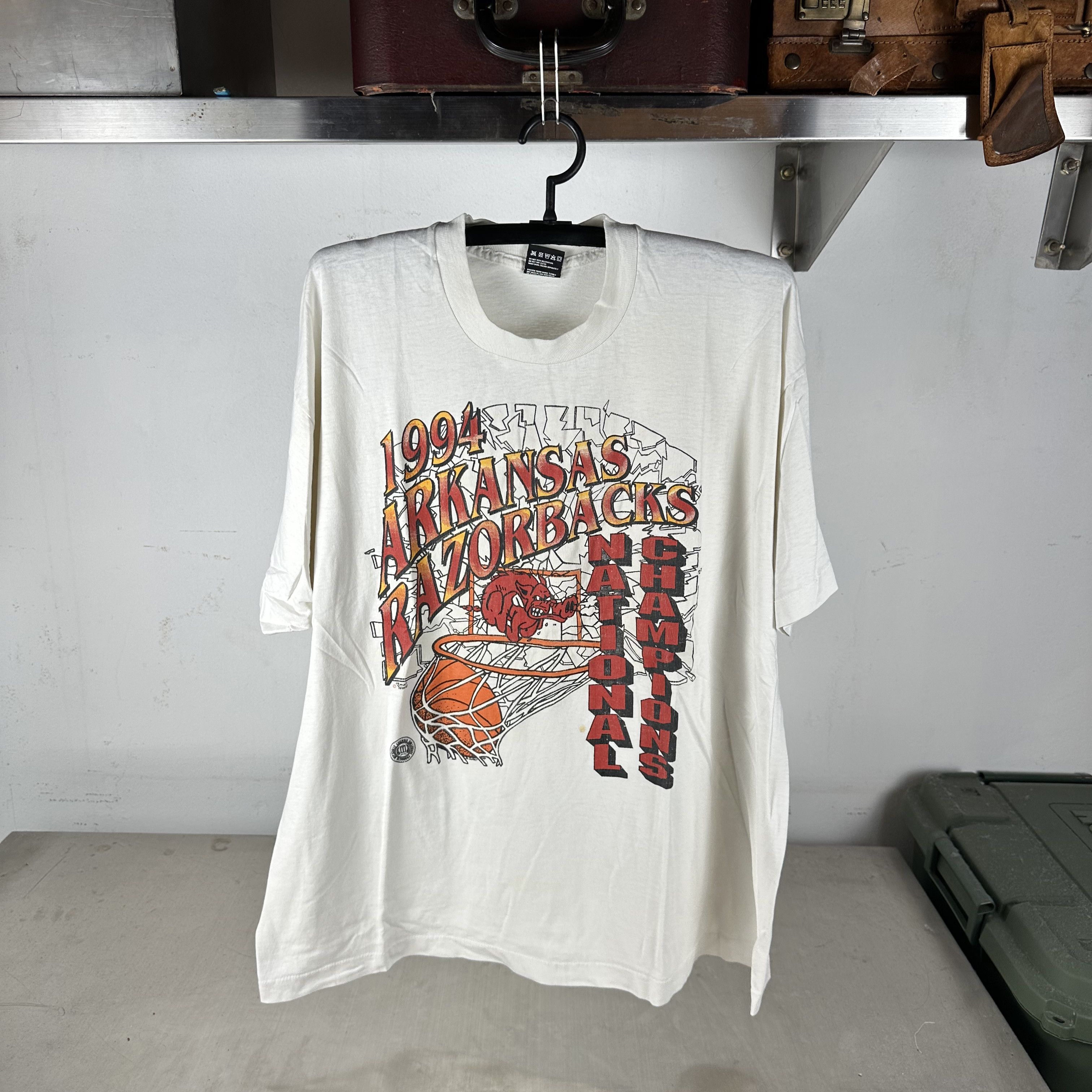 1994 Arkansas Razorbacks Basketball NCAA Champions Tee