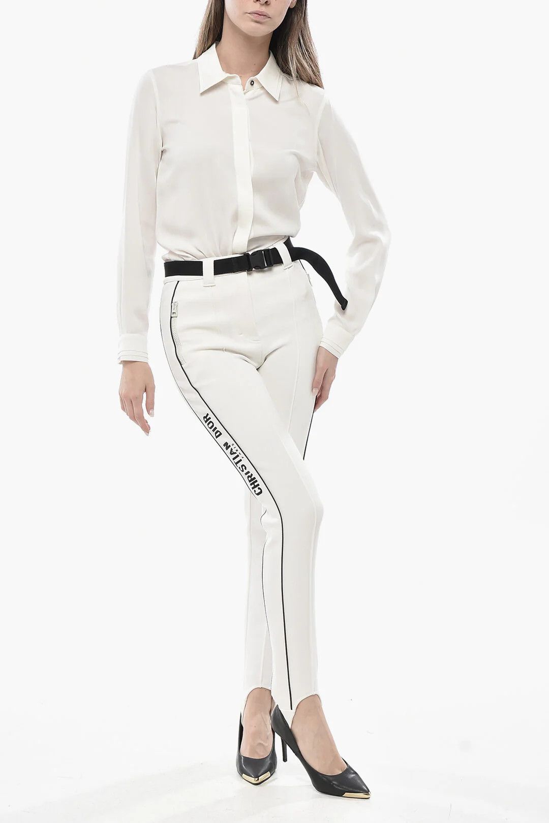 Dior o1mm0326 Ski Pant in White Size 27" / US 4 / IT 40 - 4 Thumbnail
