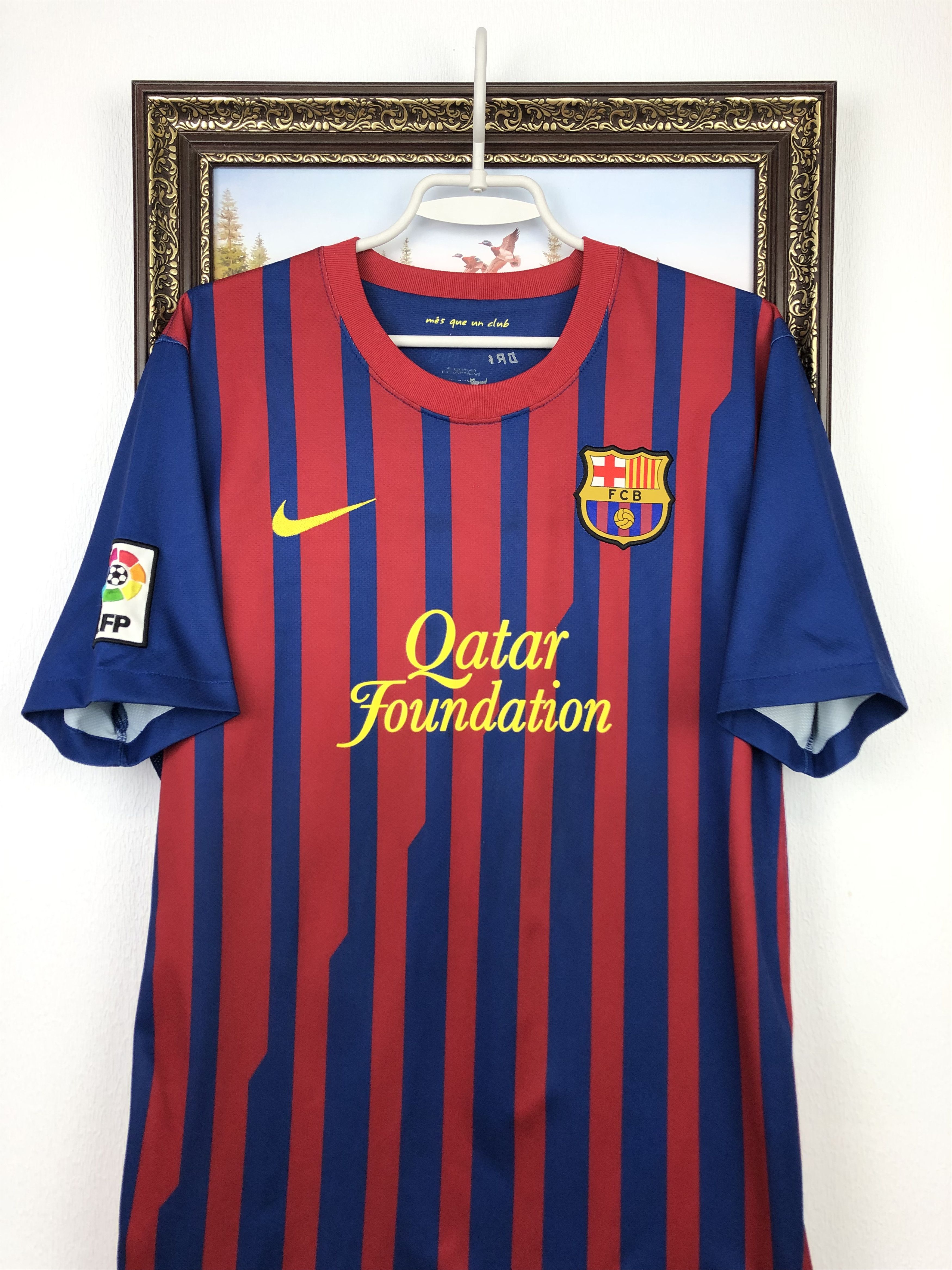 Vintage Barcelona football shirt 2011 Soccer Nike Jersey Camiseta Size US L / EU 52-54 / 3 - 2 Thumbnail