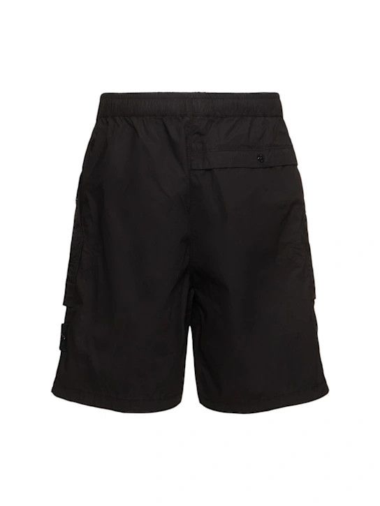 Stone Island o1lsvrm0425 Cotton Blend Logo Patch Shorts in Black Size US 28 / EU 44 - 2 Thumbnail