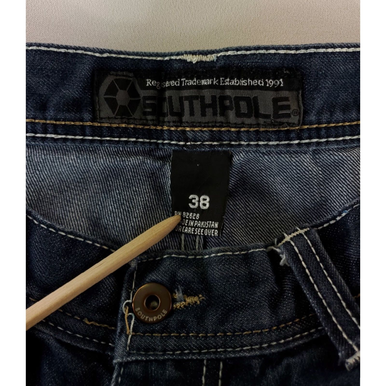 Southpole VINTAGE Southpole Jeans Wide-Leg Baggy 4180 Blue Men's 38 Adult 38x30 Actual Clothing Jeans Size US 38 / EU 54 - 2 Thumbnail