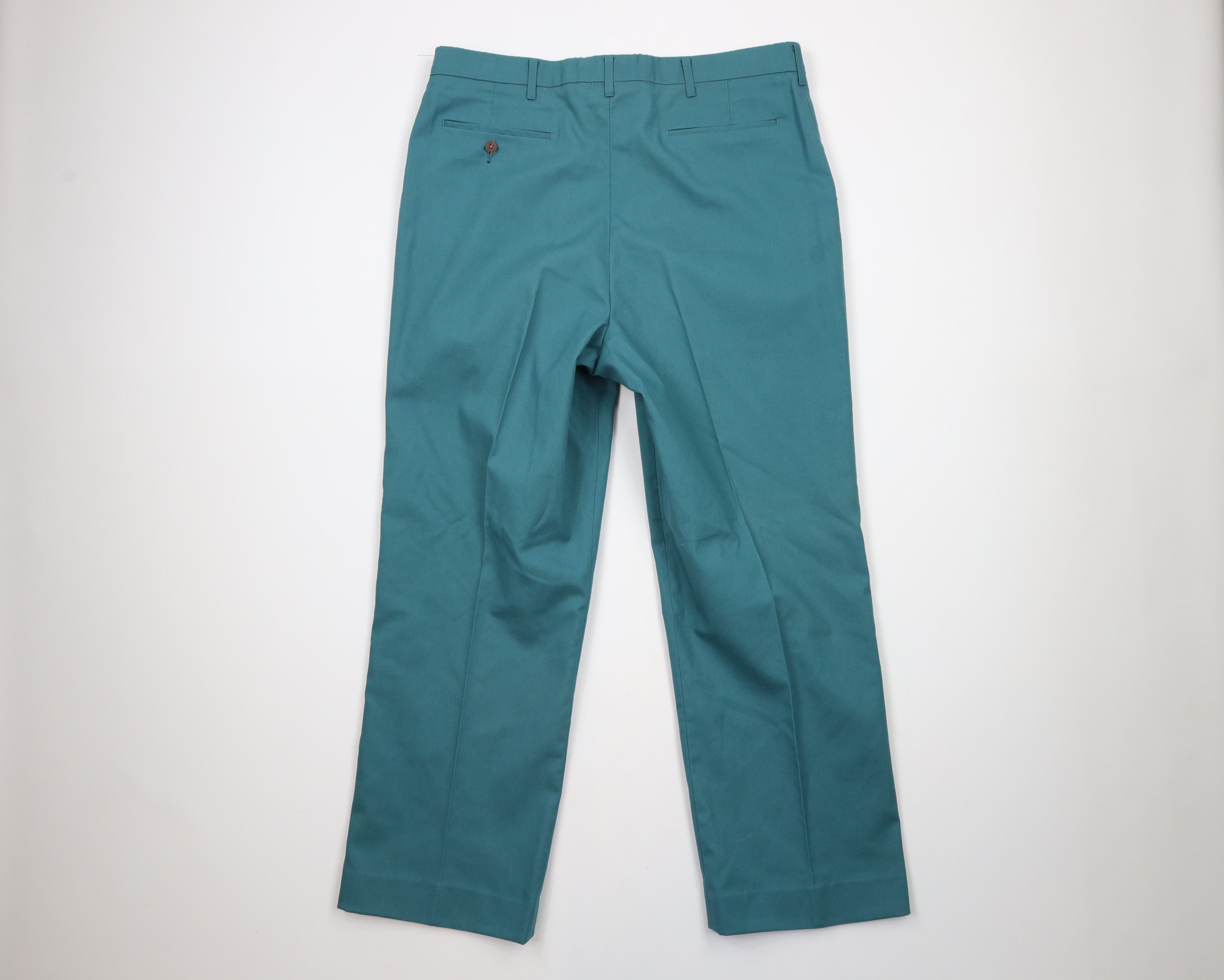 Vintage Vintage 70s Streetwear Wide Leg Bell Bottoms Pants Teal USA Size US 36 / EU 52 - 8 Thumbnail