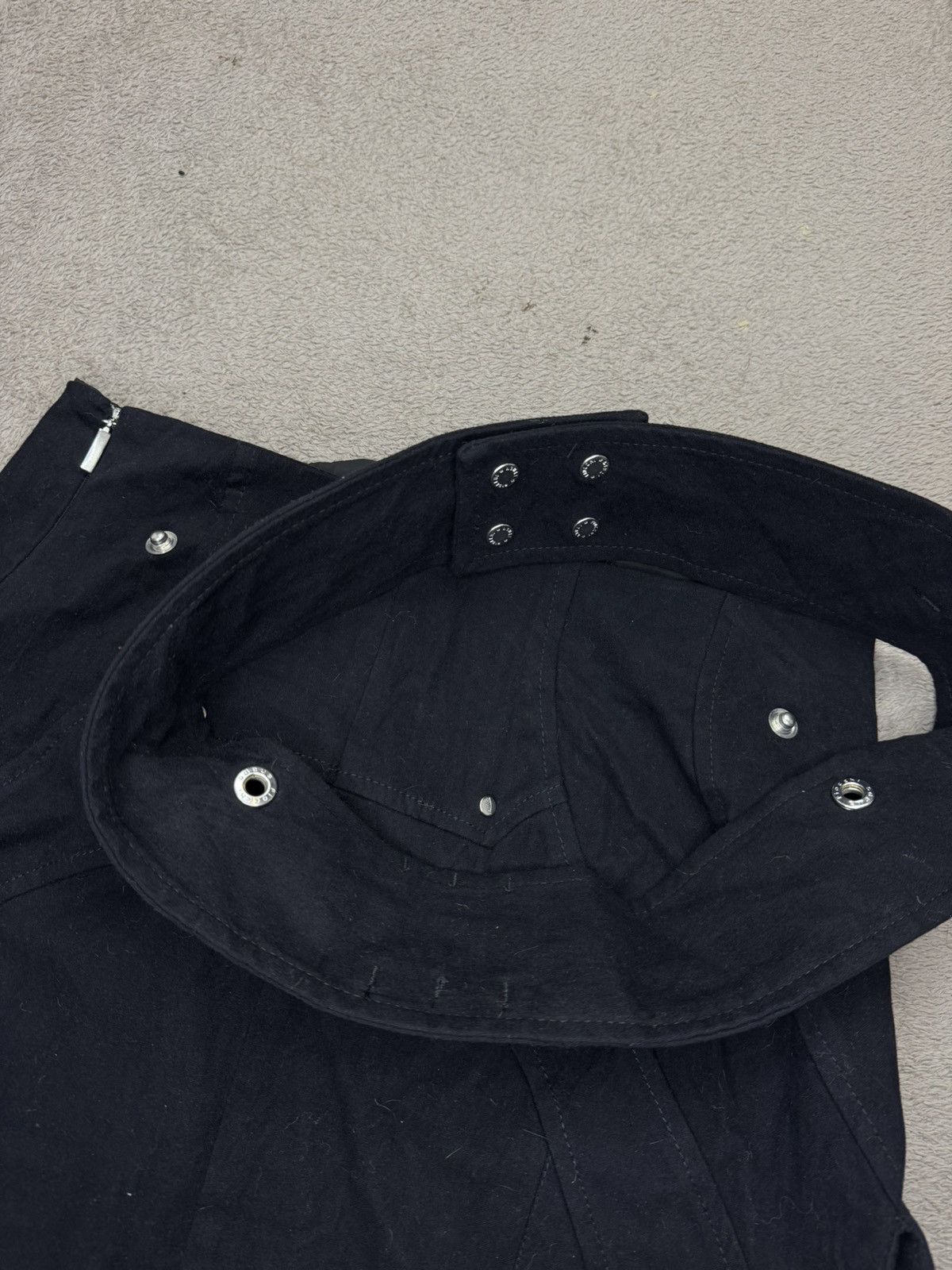 Japanese Brand Vintage Multizip MIDI Skirt Helmut Lang Yohji Yamamoto vibe Size 27" / US 4 / IT 40 - 8 Thumbnail