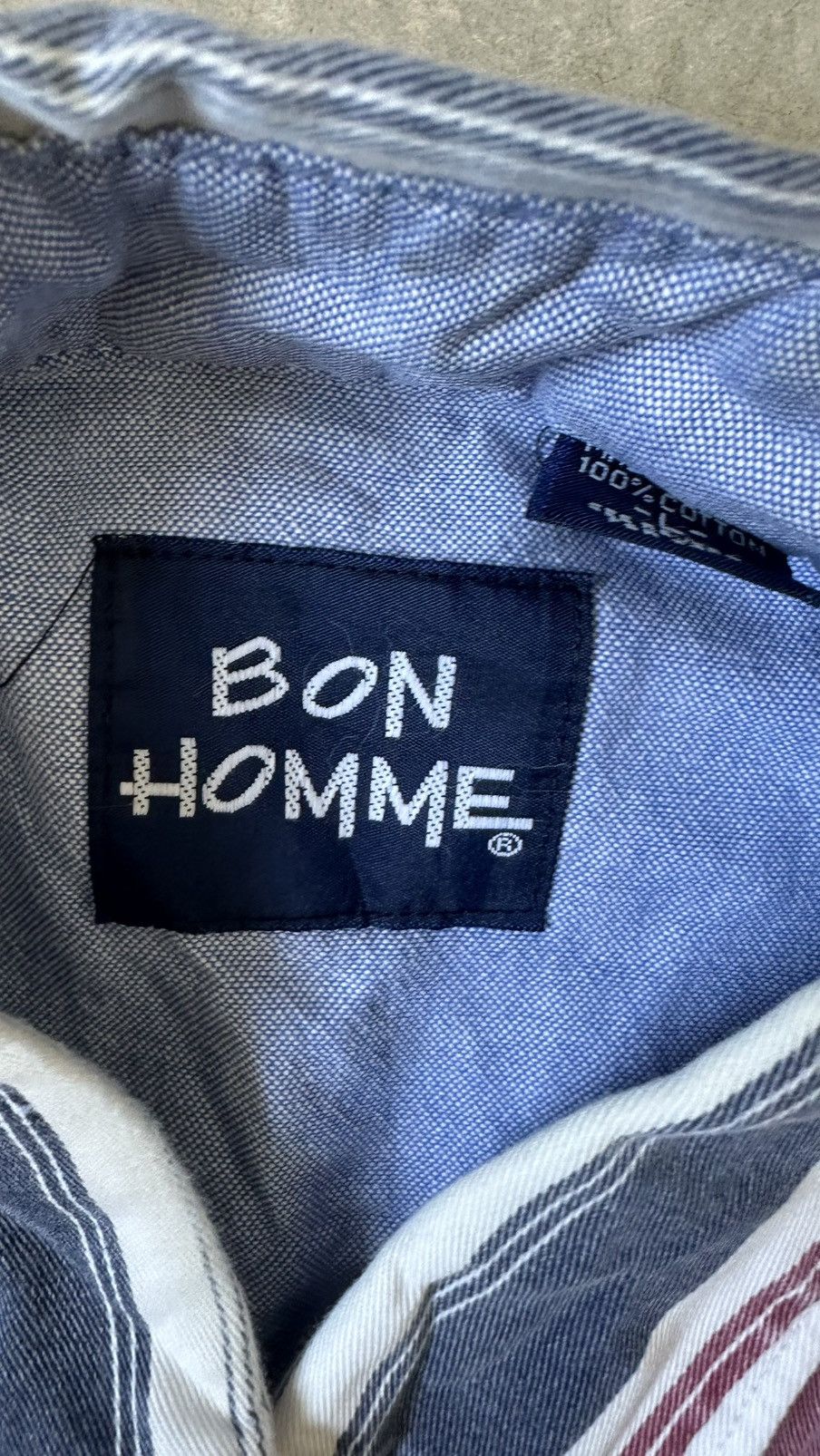 Vintage VINTAGE BON HOMME MEN SHORT SLEEVE 80S MADE IN USA SHIRT Size US XL / EU 56 / 4 - 6 Thumbnail