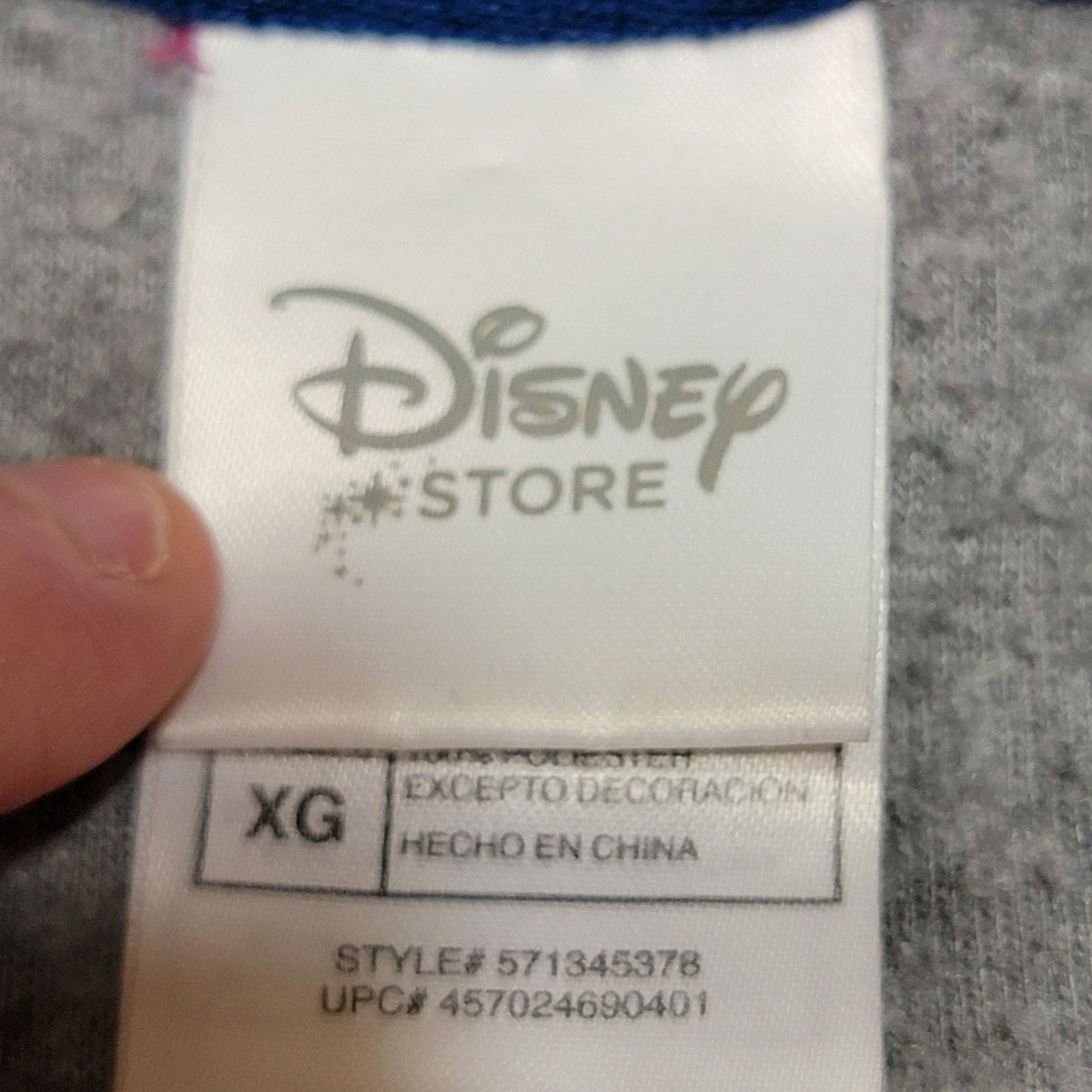 Disney Disney Store LS Quarter Zip Fleece Donald Duck Pullover - XL Size XL / US 12-14 / IT 48-50 - 4 Thumbnail