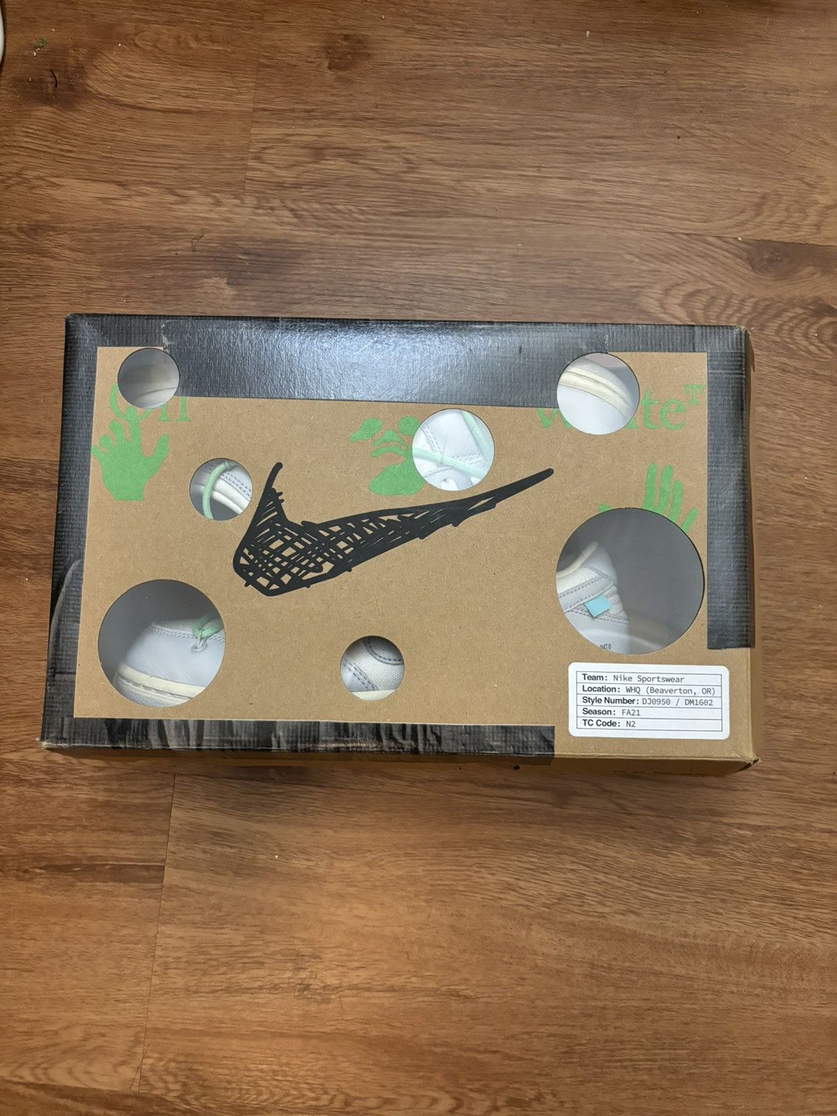 Nike × Off-White Nike Off-White x Dunk Low 'Lot 26 of 50' Men's Shoes Nike Size US 8 / EU 41 - 7 Thumbnail