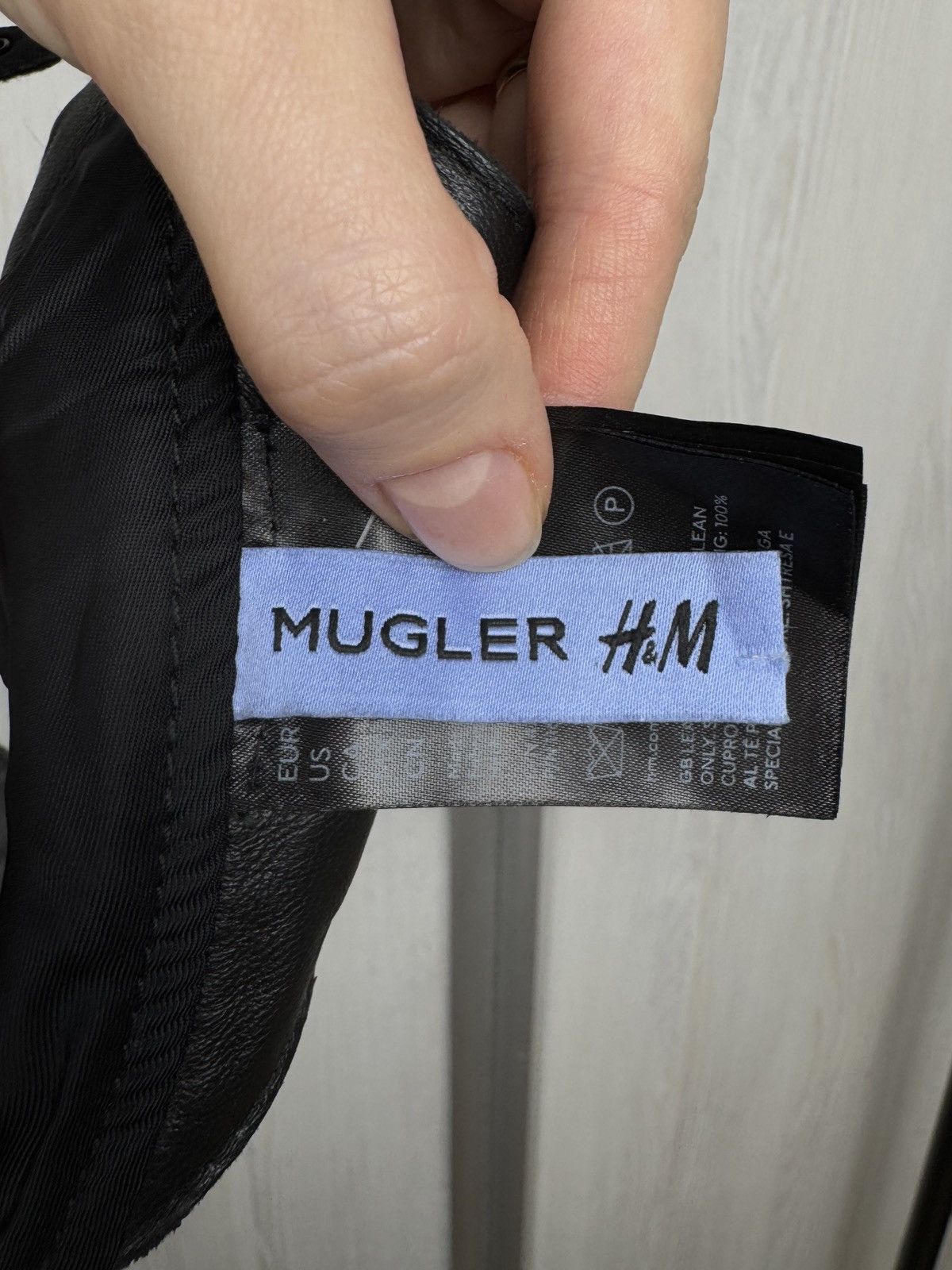 H&M × Mugler New Mugler x H&M HM Women Black Leather Nappa Bra Size US 18 Size ONE SIZE - 7 Thumbnail