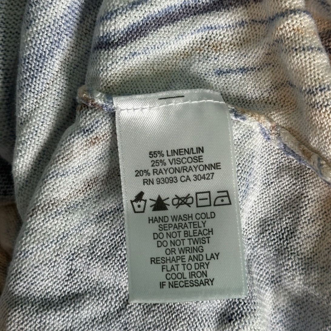NIC+ZOE Nic + Zoe blue stripes lightweight tunic sweater size 3X Size 3XL / US 20-22 - 4 Thumbnail