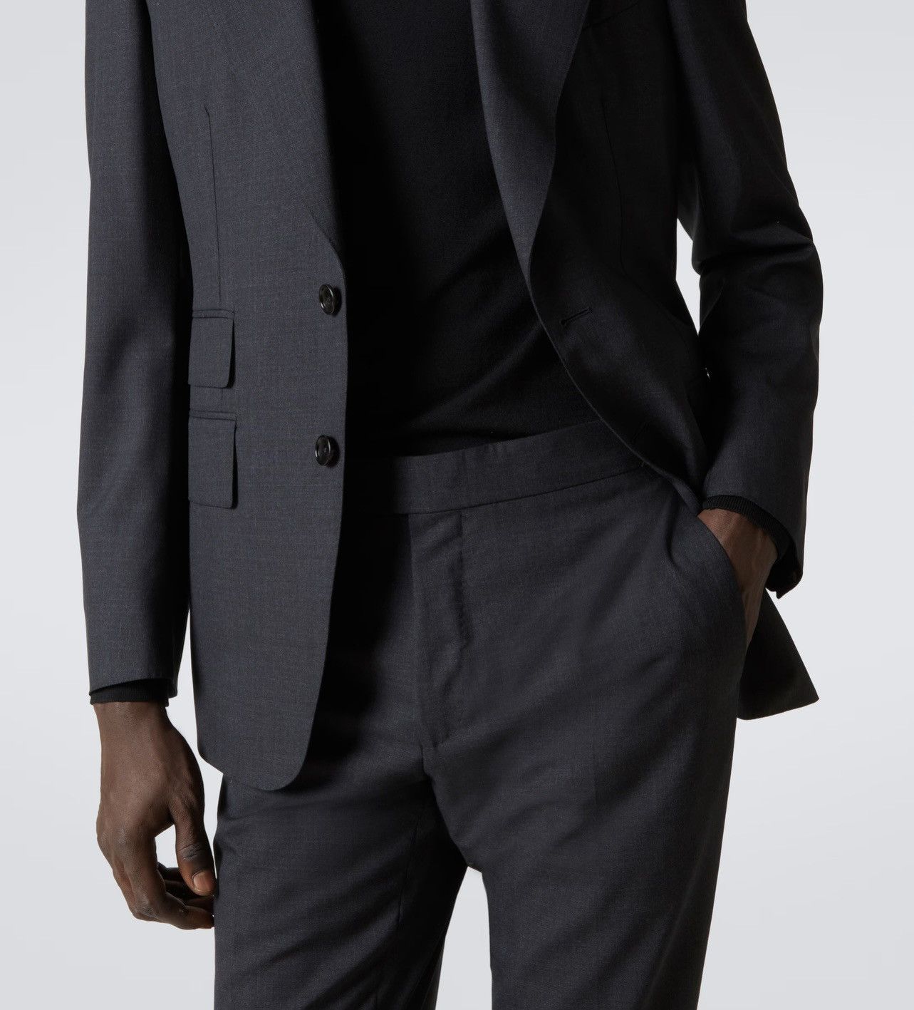 Tom Ford TOM FORD Shelton Suit dark Grey Size 54 100% wool 2 pieces Size 54R - 6 Thumbnail