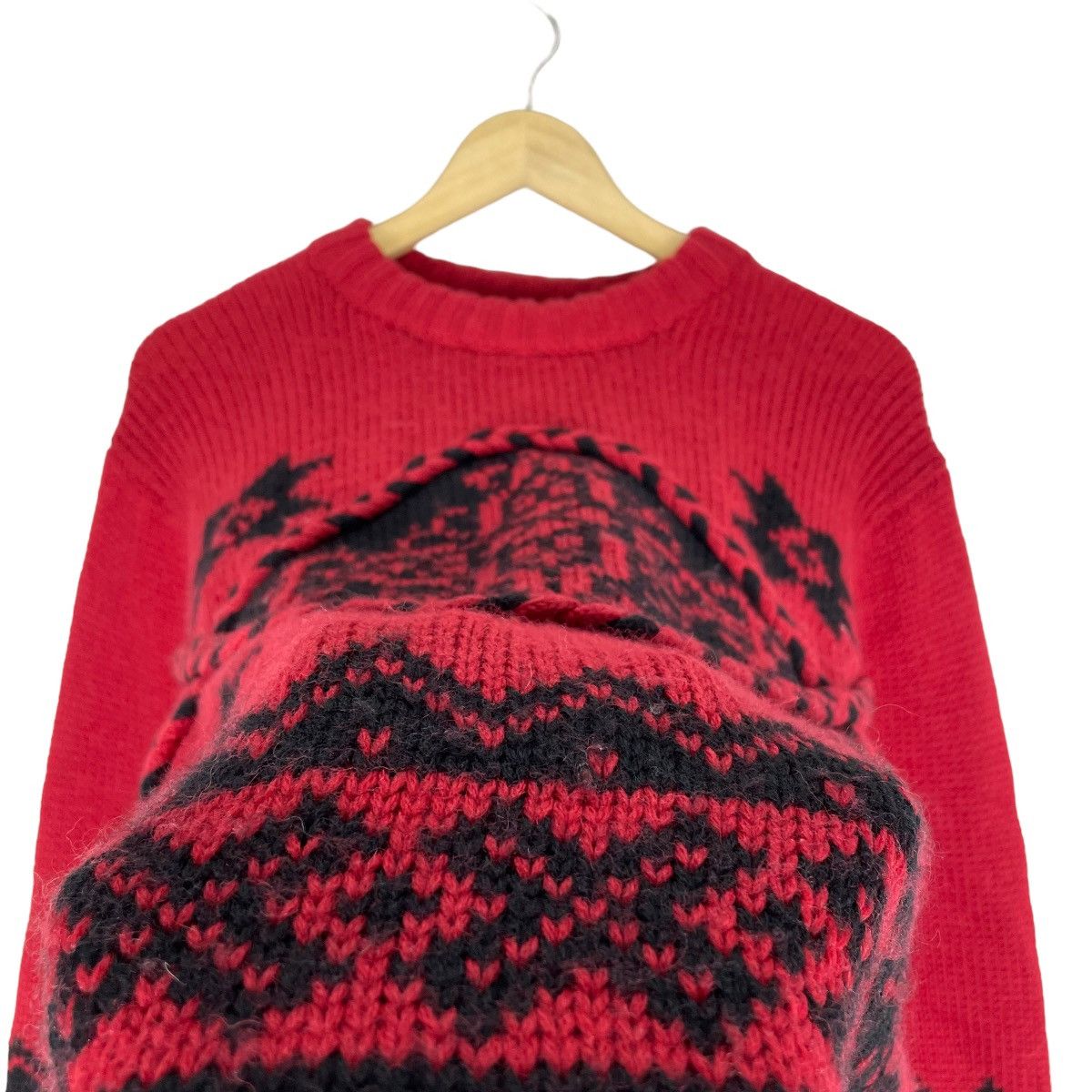 Aran Isles Knitwear ⚡️VINTAGE 90s MODA MAGLIA KNITTED ART SWEATER Size M / US 6-8 / IT 42-44 - 5 Thumbnail
