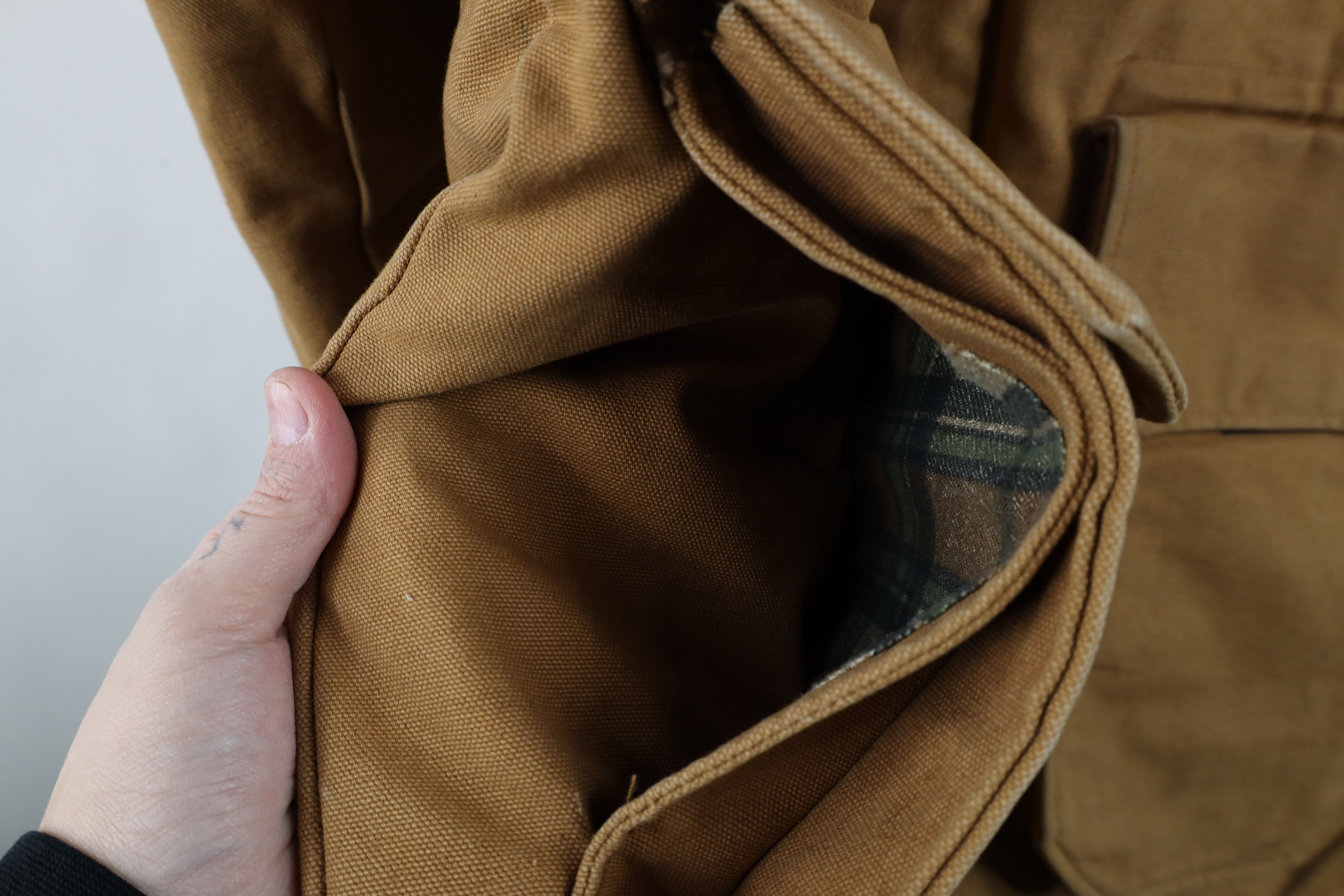Vintage Vintage 90s Pella Hunting Flannel Lined Canvas Jacket USA Size US M / EU 48-50 / 2 - 9 Thumbnail