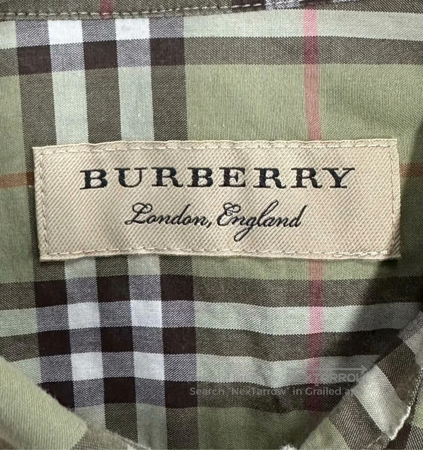 Burberry Burberry Green Classic Plaid Long Sleeve Shirt| Size US XS / EU 42 / 0 - 3 Thumbnail
