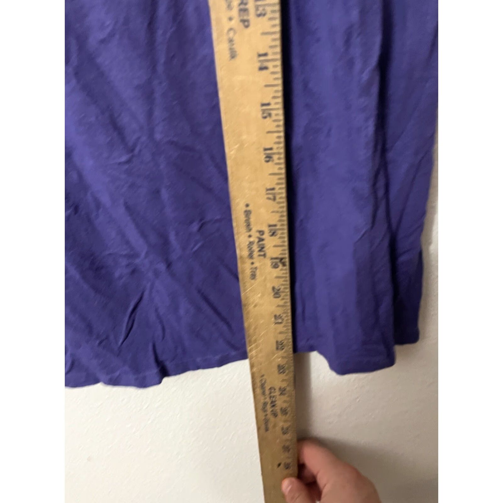 Eileen Fisher VINTAGE Eileen Fisher Womens T-Shirt Long Sleeve Knit Top Sz S Purple Solid Casual Fall Spring Summer Winter Size S / US 4 / IT 40 - 5 Thumbnail