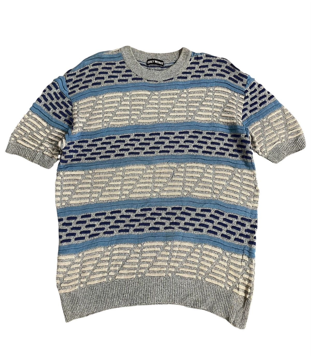 Issey Miyake Issey Miyake Short Sleeve Knit Size US L / EU 52-54 / 3 - 1 Thumbnail