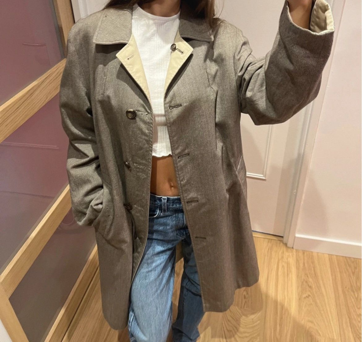 Maison Margiela aw 1999 maison margiela reversible trenchcoat blank tag Size M / US 6-8 / IT 42-44 - 2 Thumbnail