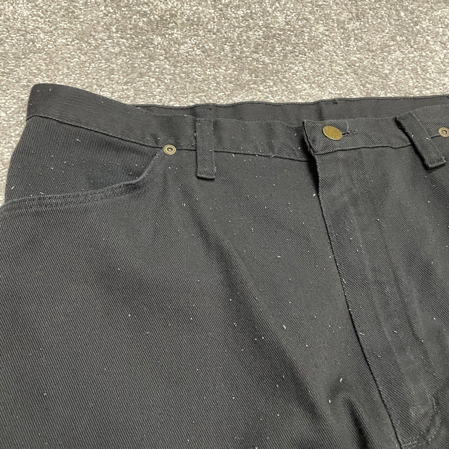 Wrangler VINTAGE Wrangler Rustler Work Pants Mens 40x32 Black Cotton USA Straight Leg Chino Size US 40 / EU 56 - 4 Thumbnail