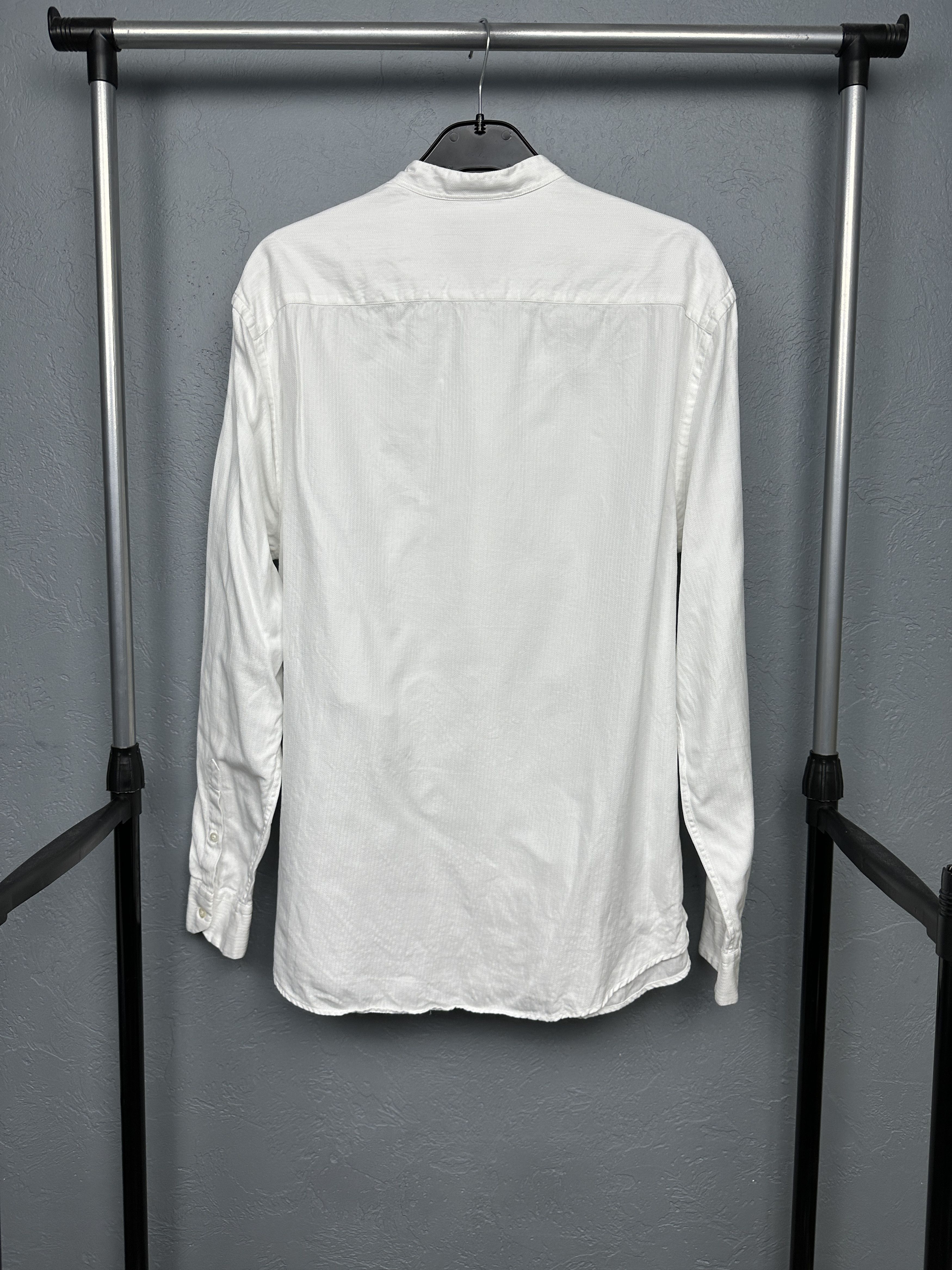Emporio Armani Emporio Armani Mens Long Sleeve Collarless Shirt Size US L / EU 52-54 / 3 - 7 Thumbnail