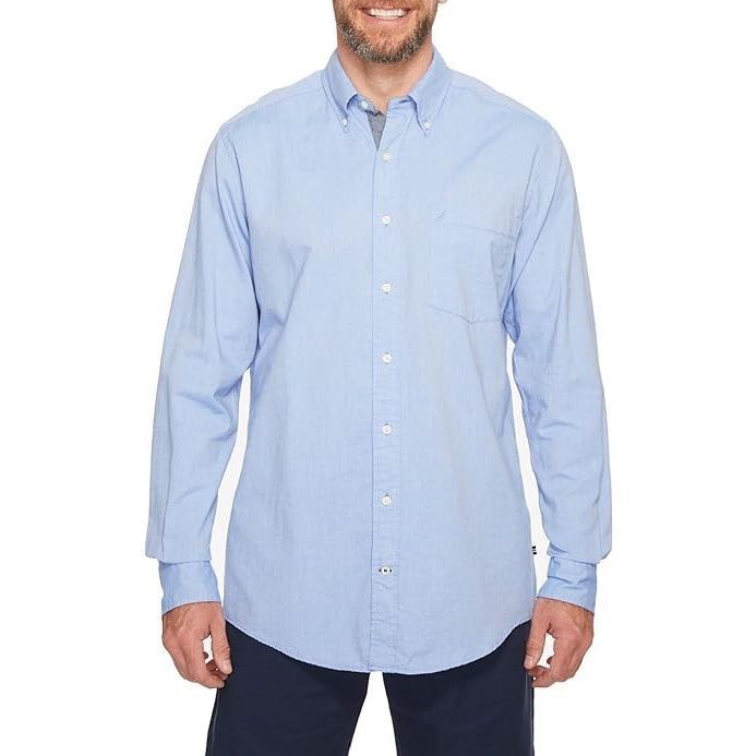 Tommy Hilfiger Tommy Hilfiger Men’s Light Blue Long Sleeve Collared T-Shirt Size US XL / EU 56 / 4 - 1 Thumbnail