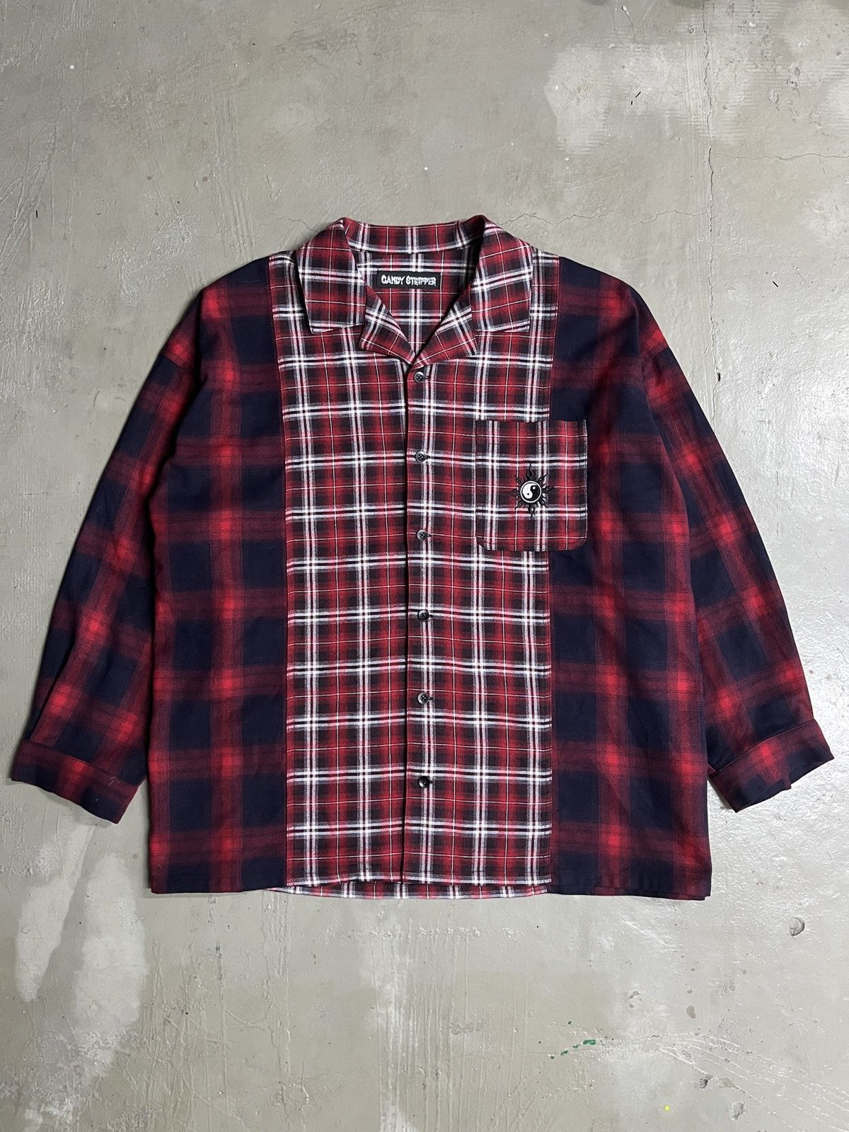 Needles Reconstruct Oversized Candy Stripper Needles Style Flannel Size US XL / EU 56 / 4 - 4 Thumbnail