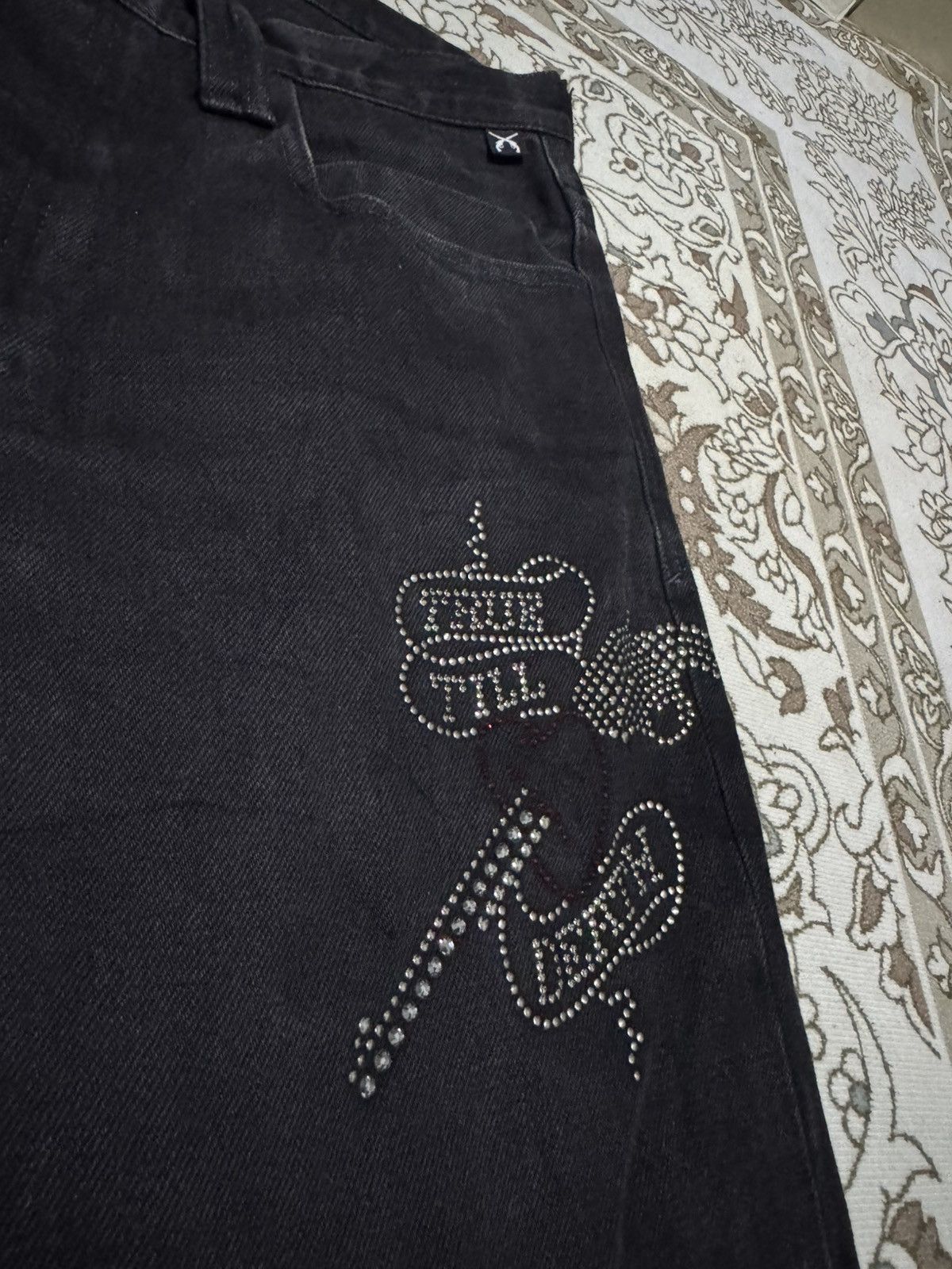 Japanese Brand × Roar OG Roar ”True Till Death” ⚔️ Denim Straight Cut Jeans Size US 34 / EU 50 - 4 Thumbnail
