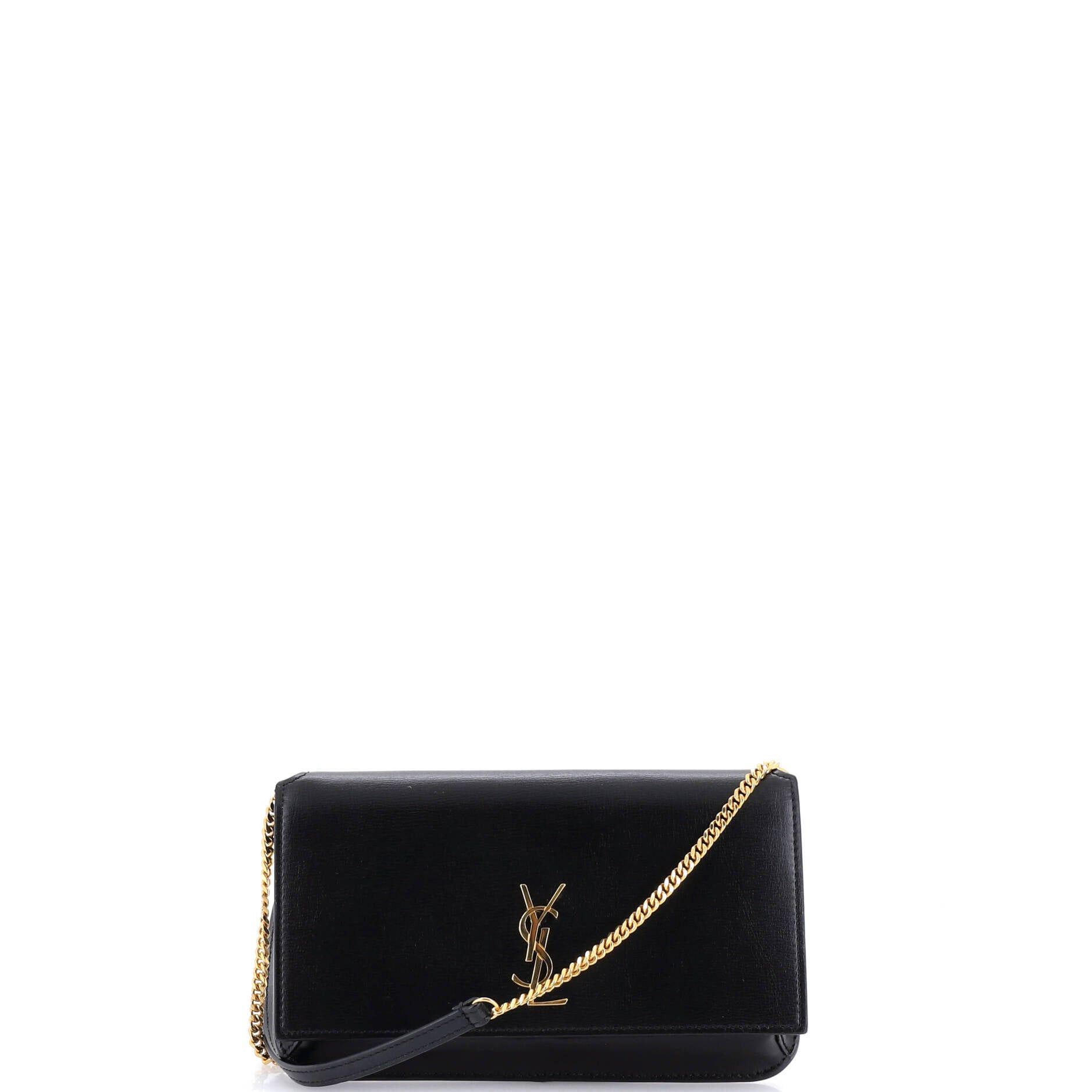 Saint Laurent Paris Classic Monogram Phone Holder Shoulder Bag Size ONE SIZE - 1 Thumbnail