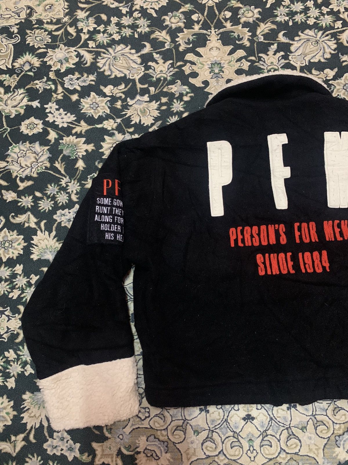 PERSON'S 90s PERSONS FOR MEN WOOL SHERPA EMBROIDERED JACKET Size US M / EU 48-50 / 2 - 11 Thumbnail