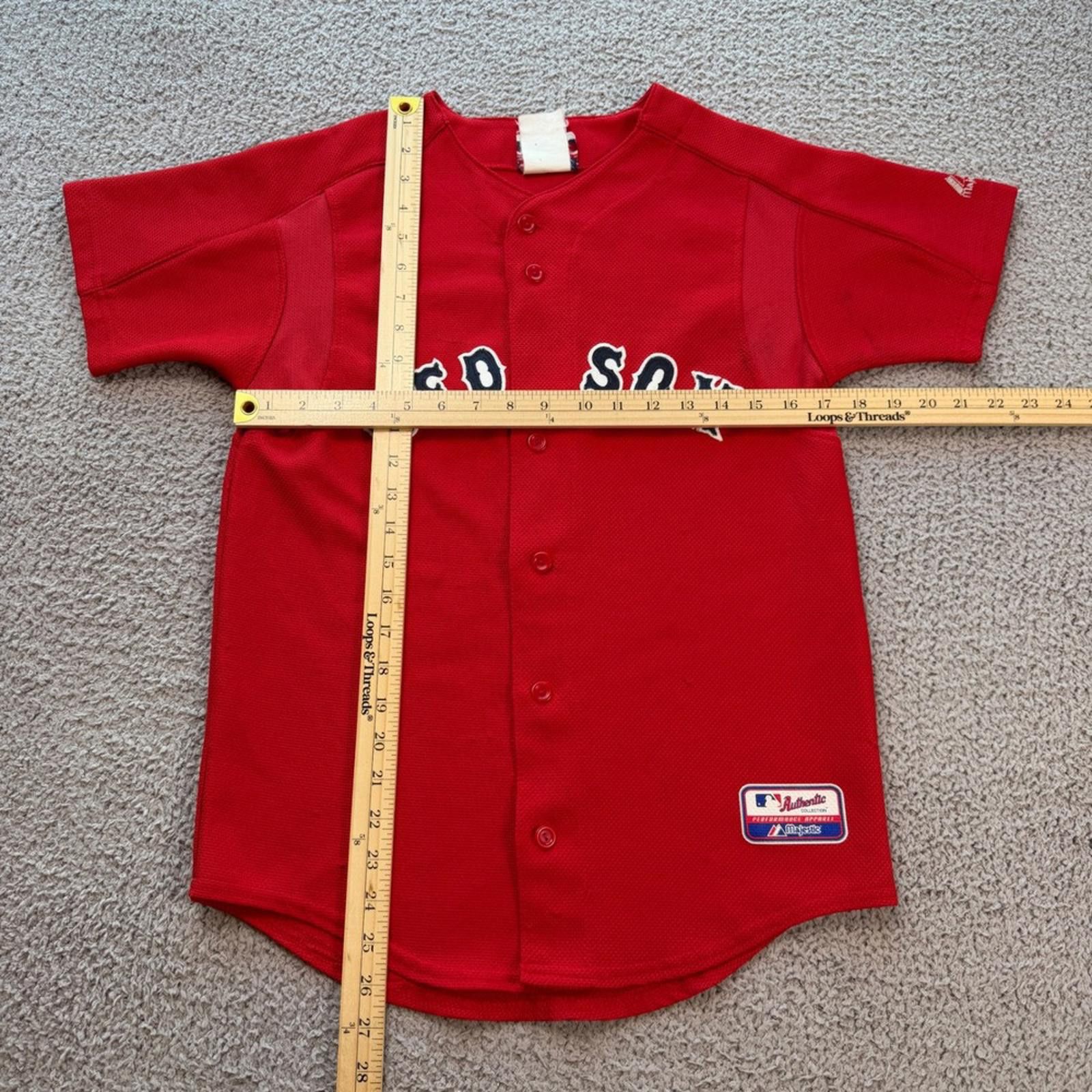 Majestic Vintage Boston Red Sox Majestic MLB Red Baseball Jersey Size US XL / EU 56 / 4 - 3 Thumbnail