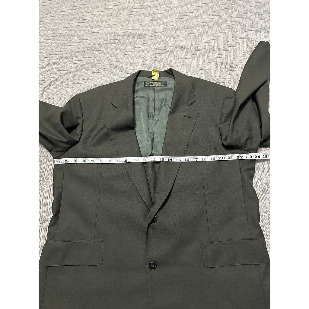 Brooks Brothers Brooks Brothers olive green two button wool blazer size 45R Size 44R - 6 Thumbnail