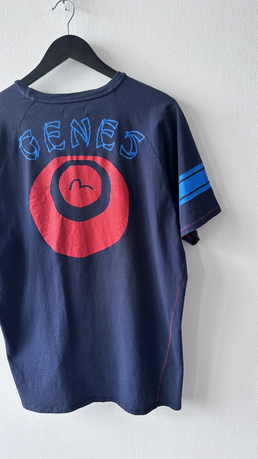Evisu Vintage Evisu Genes T-Shirt Navy XXL Big Logo Y2K Streetwear Size US XXL / EU 58 / 5 - 12 Thumbnail