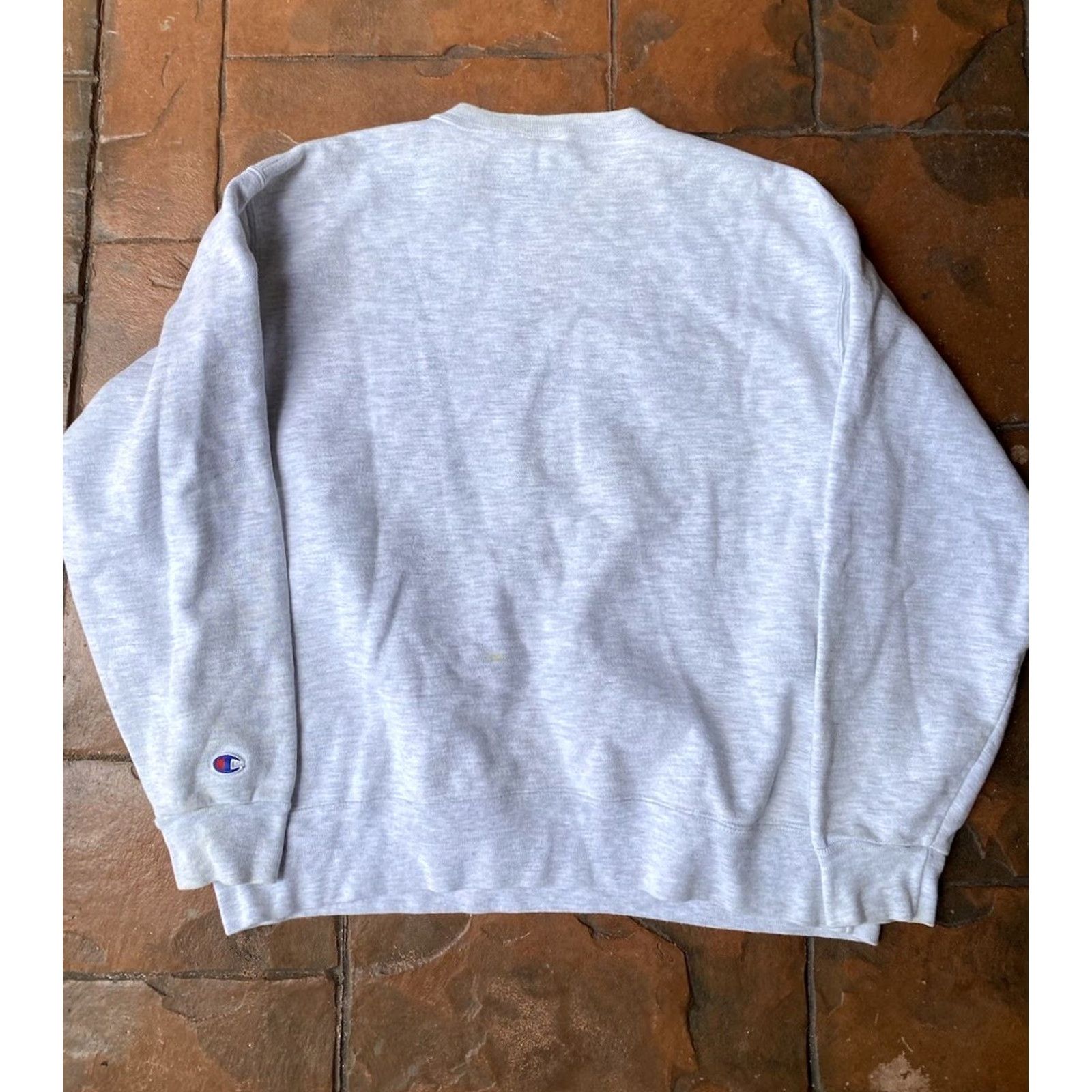 Champion VINTAGE Champion Reverse Weave Crewneck Sweatshirt XL White Spell Out 90s Mens Size US XL / EU 56 / 4 - 3 Thumbnail