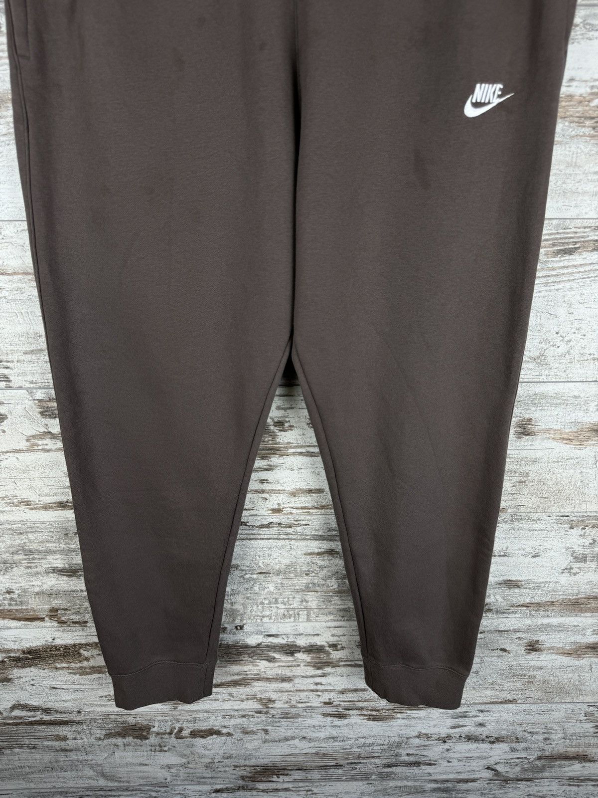 Nike × Vintage Mens Nike swoosh brown sweatpants y2k pants drill Size US 36 / EU 52 - 4 Thumbnail